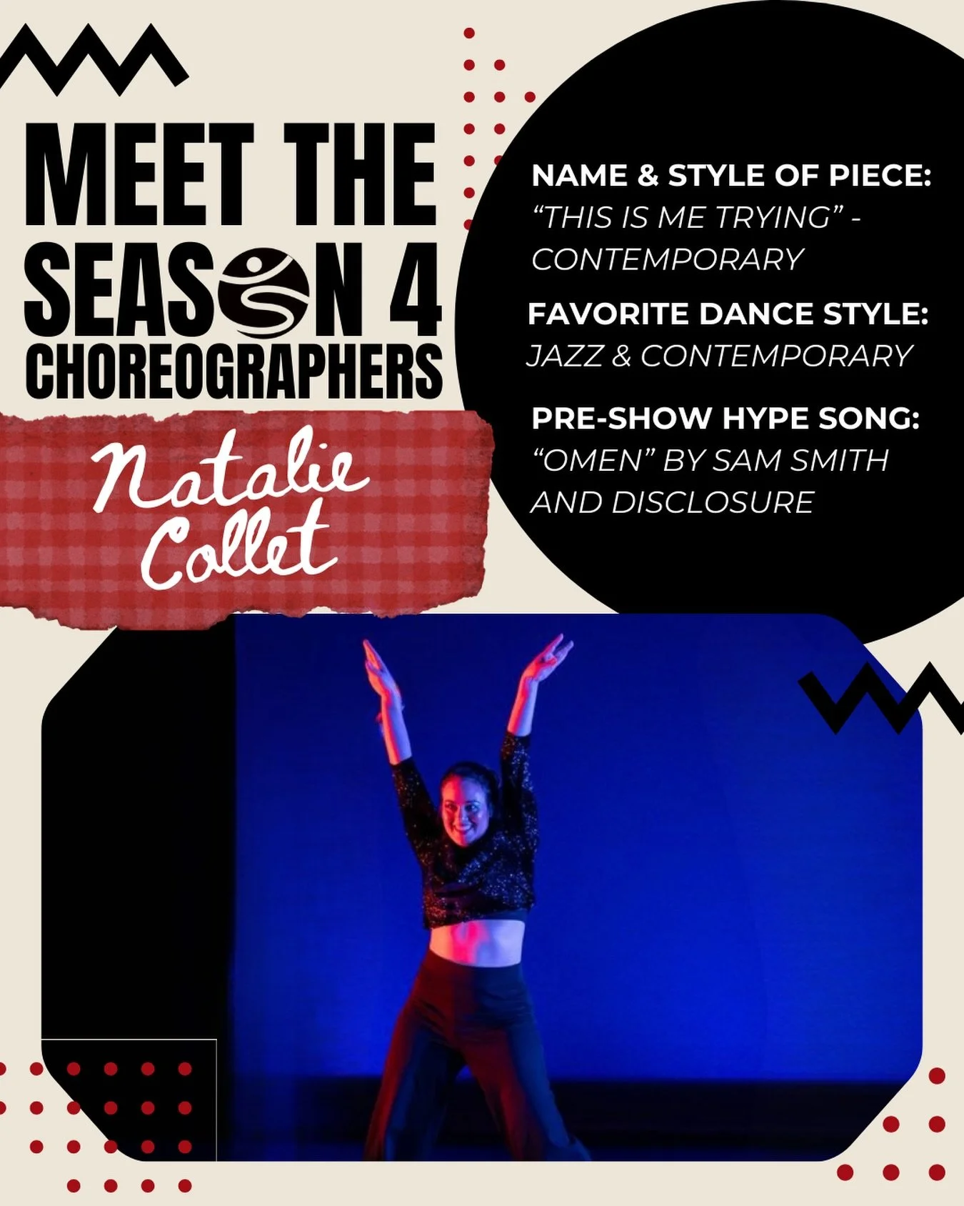 Good omens all around&mdash; meet Natalie!

Natalie remembers a time in high school when she was tap dancing to Hot Lunch Jam at a local senior center and slipped and fell right to the floor. But do you know what happened next? She got right up and k