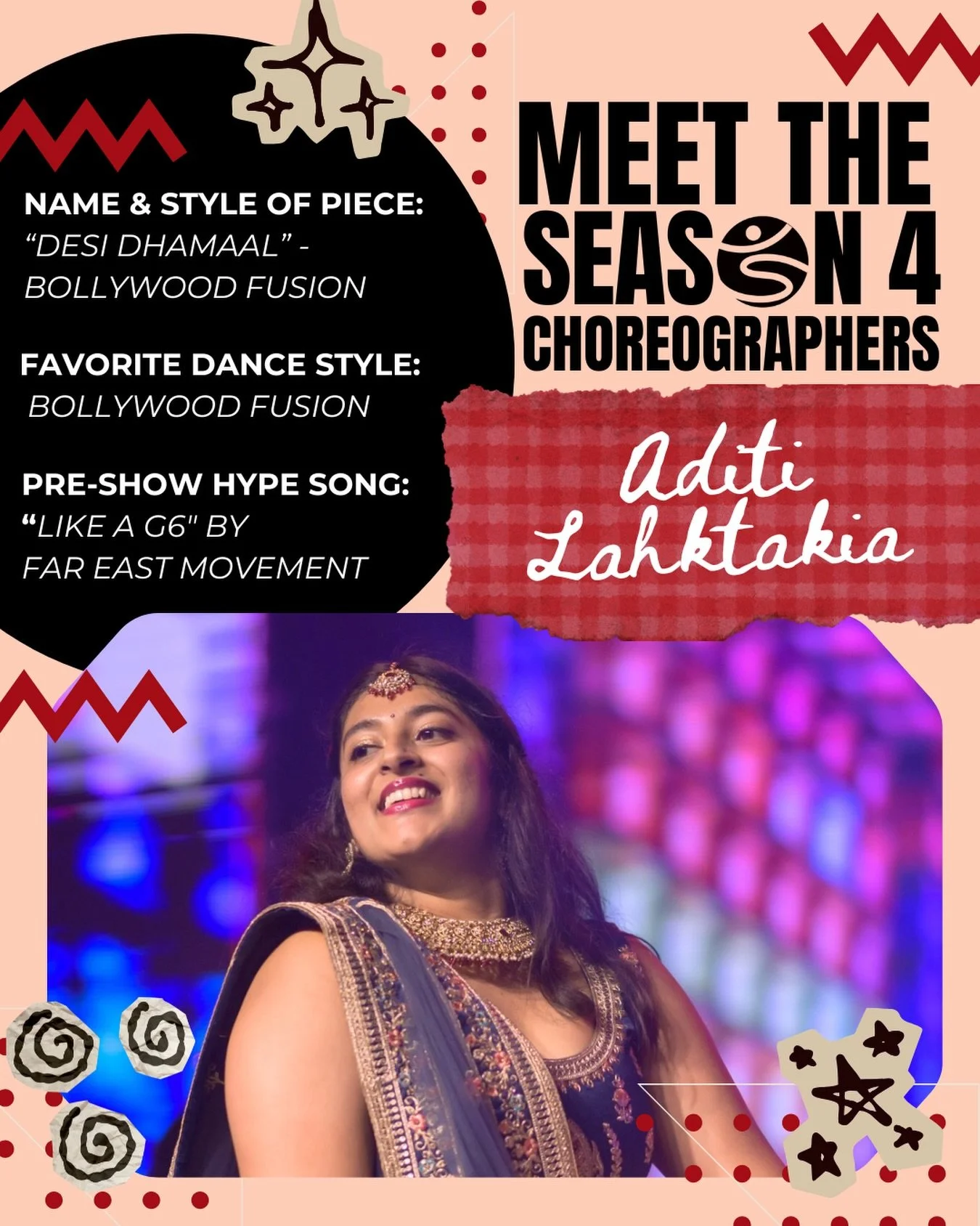 Put your hands up and pull out your sparkles &mdash; it's time to meet Aditi!

Aditi is back this season with more color, sparkle and explosive energy, and she can't wait to share it with her Synchronicity family!

Aditi has been immersed in art sinc