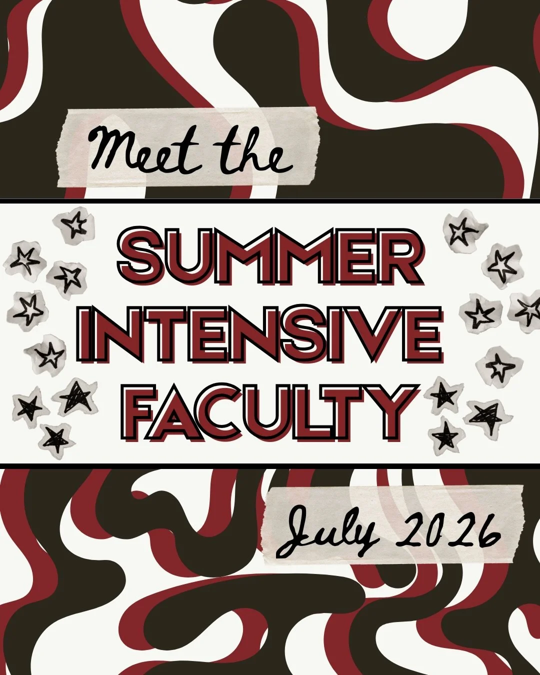 It feels like summer! And we can't think of a better way to welcome the warmer weather than introducing you all to our FABULOUS summer intensive faculty! Swipe to see their friendly faces and read through their outstanding credentials.

Want to come 