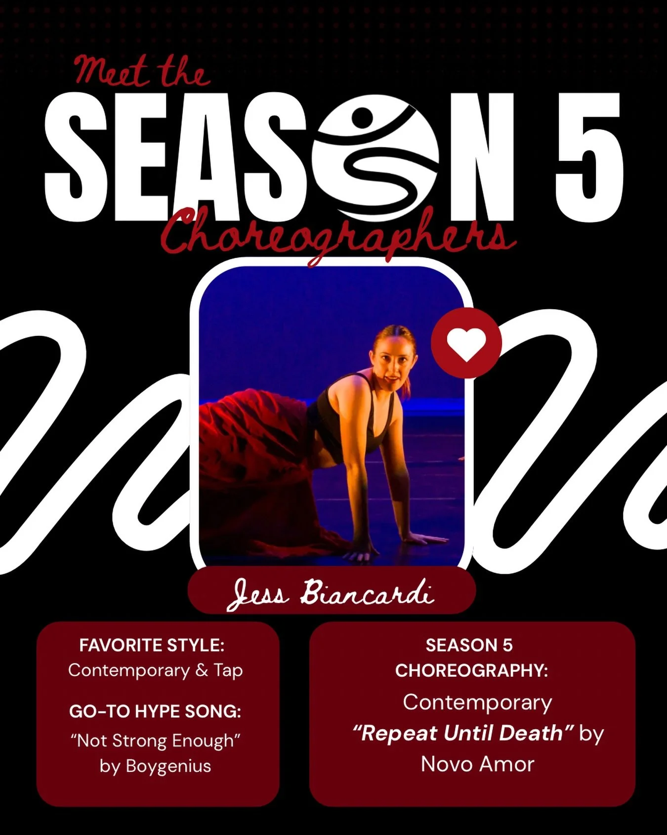Check out this angel 🪽 it's time to meet Jess Biancardi!

Jess has been dancing since she was 6 years old, and competed from ages 8 to 18.  She went to college at Massachusetts College of art and Design which opened up the opportunity to continue da