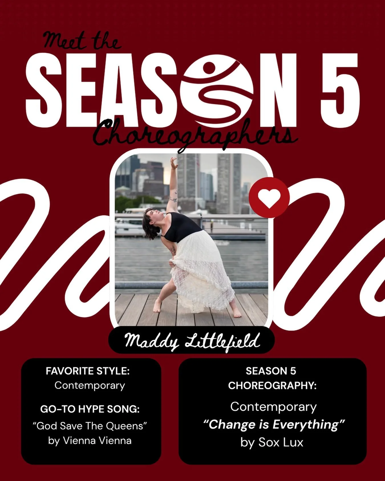 She&rsquo;s the queen of the contemporary scene - meet Maddy Littlefield!

Maddy has been dancing since the age of five. During college, under the mentorship of Professor Artis Smith, she joined the modern dance company Artis and Dancers training in 