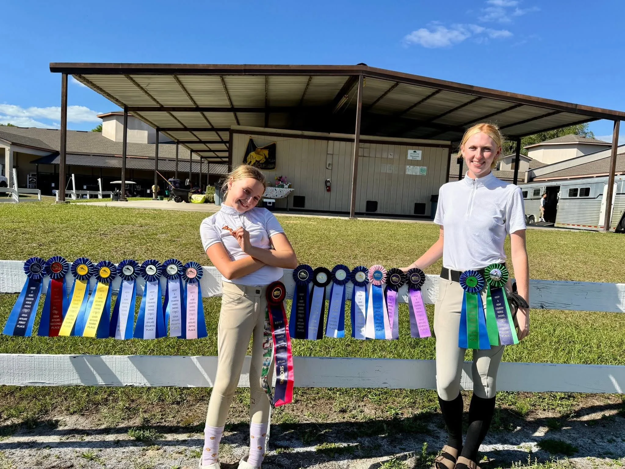 Competitve Horseback Riding Students with Awards