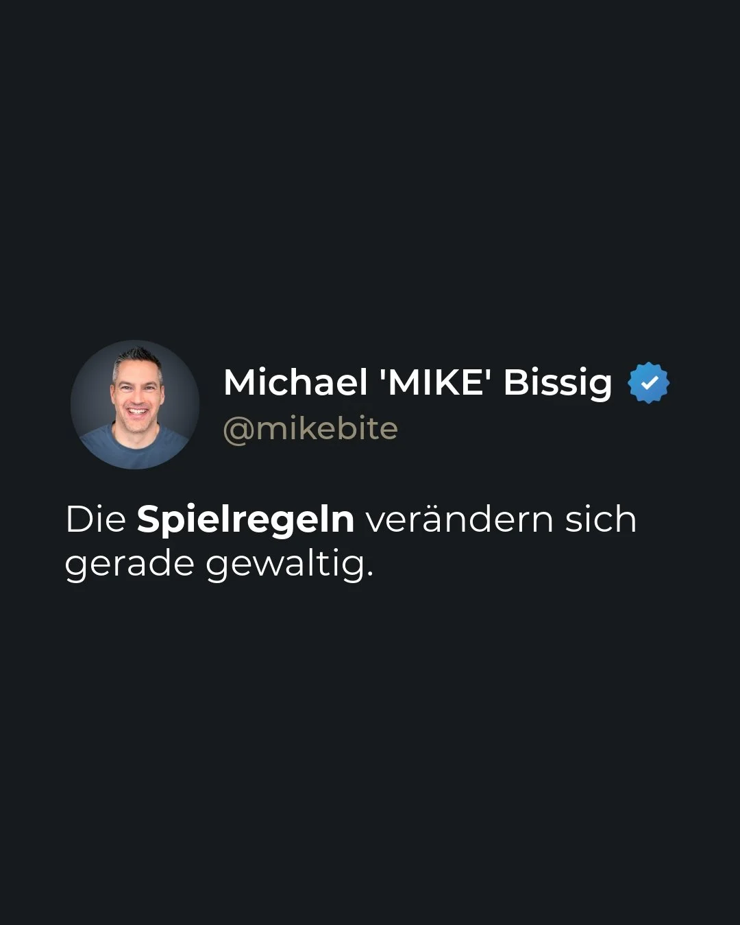 NEUE SPIELREGELN

Und ich glaube, viele wollen es noch nicht ganz wahrhaben.

Die einen geben Vollgas.
Arbeiten viel. Sind besch&auml;ftigt von morgens bis abends.
Und trotzdem kommen sie nur langsam voran.

Nicht, weil sie zu wenig leisten.
Sondern 