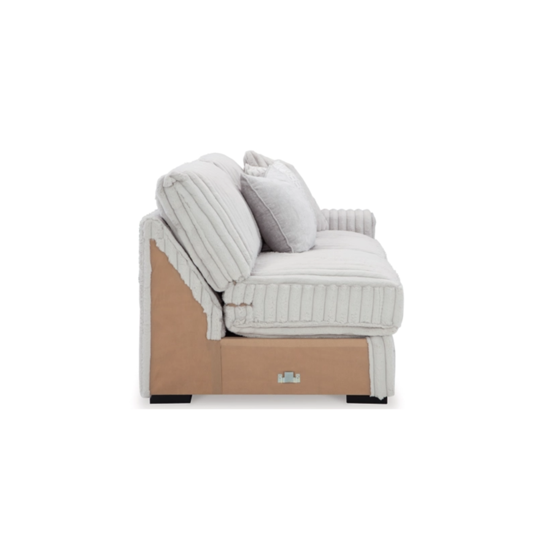 interior side view of 2-Piece Sectional Sofa With Jumbo Cord Over Feather-Blend Cushions