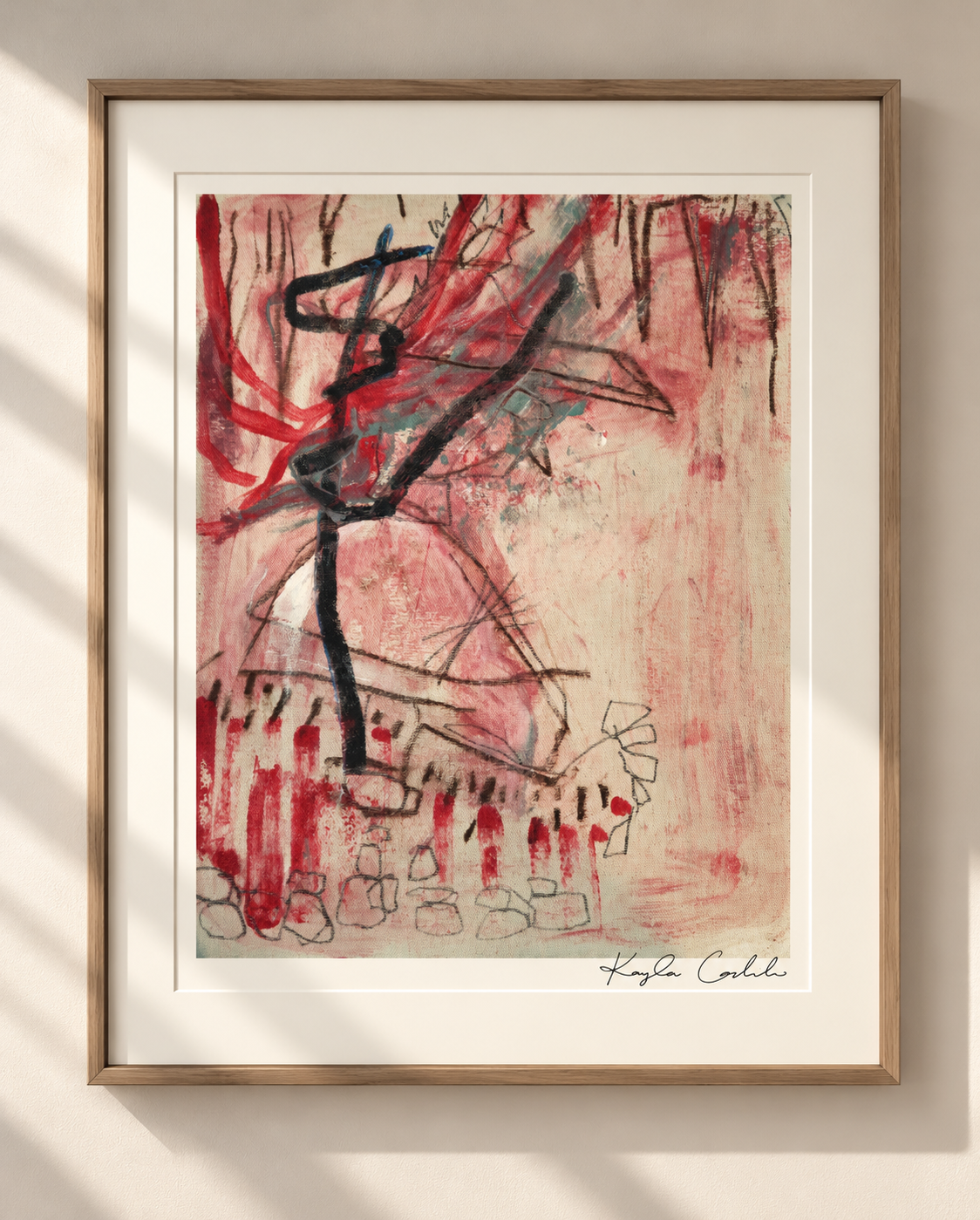 Sunlit Framed Abstract by Kayla Carlisle.png