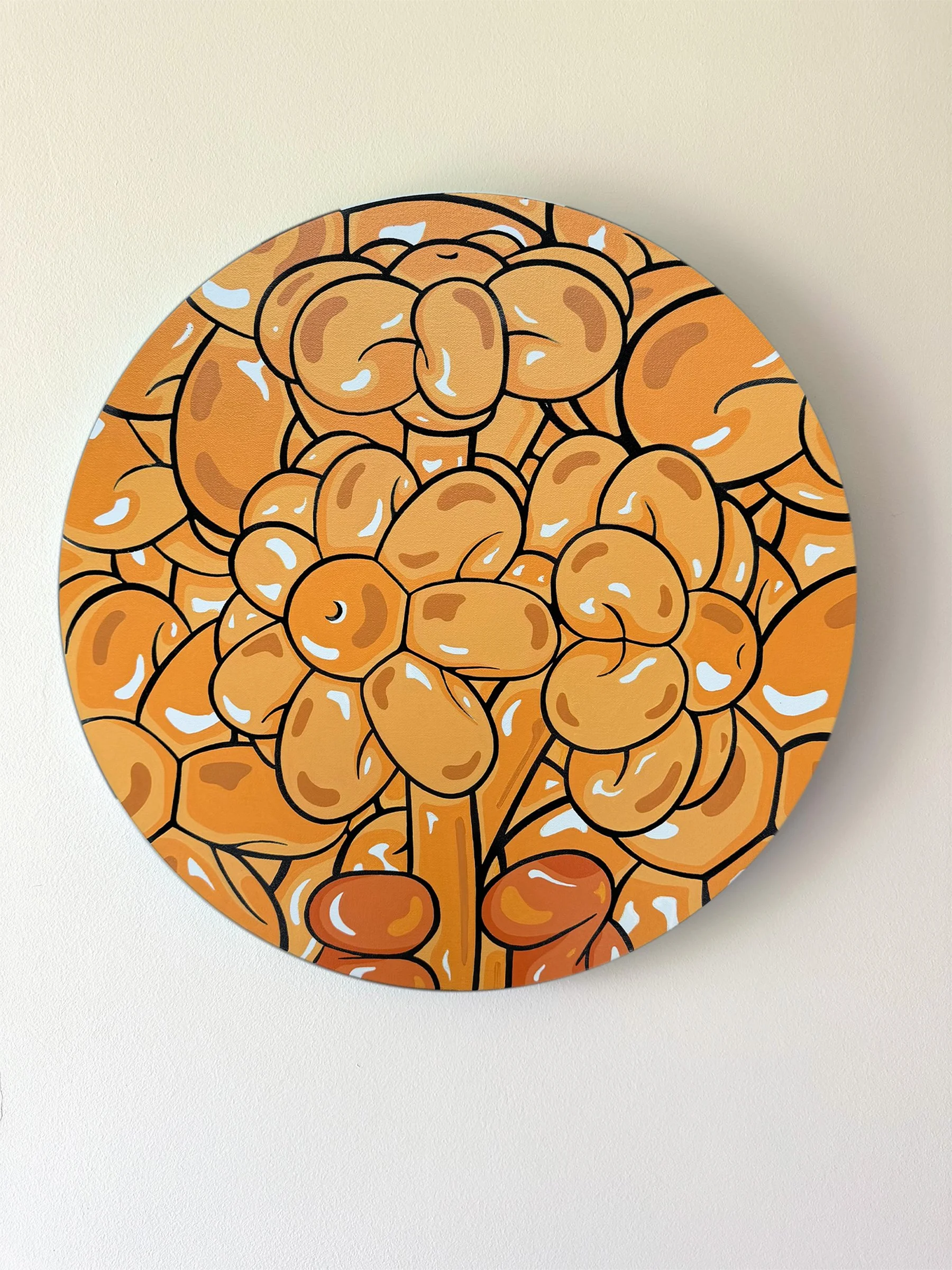 Sunset Bloom Acrylic Painting