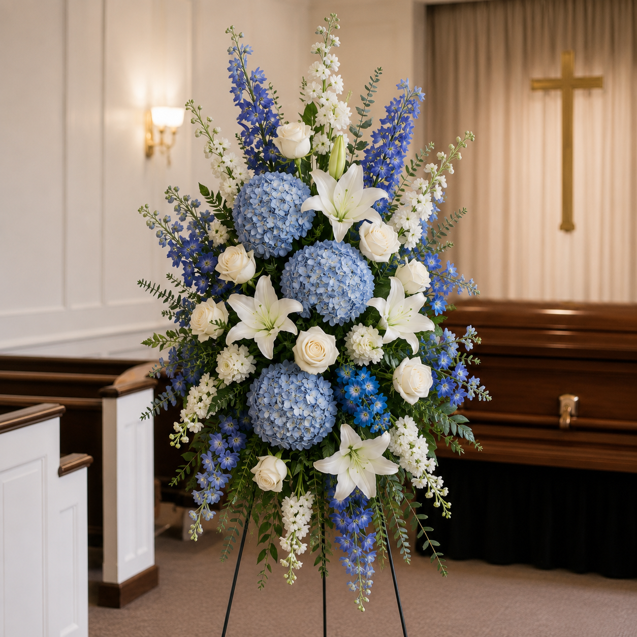 Funeral Spray white and blue.png