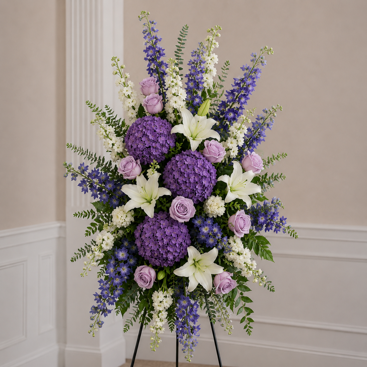 Funeral Spray white and purple.png