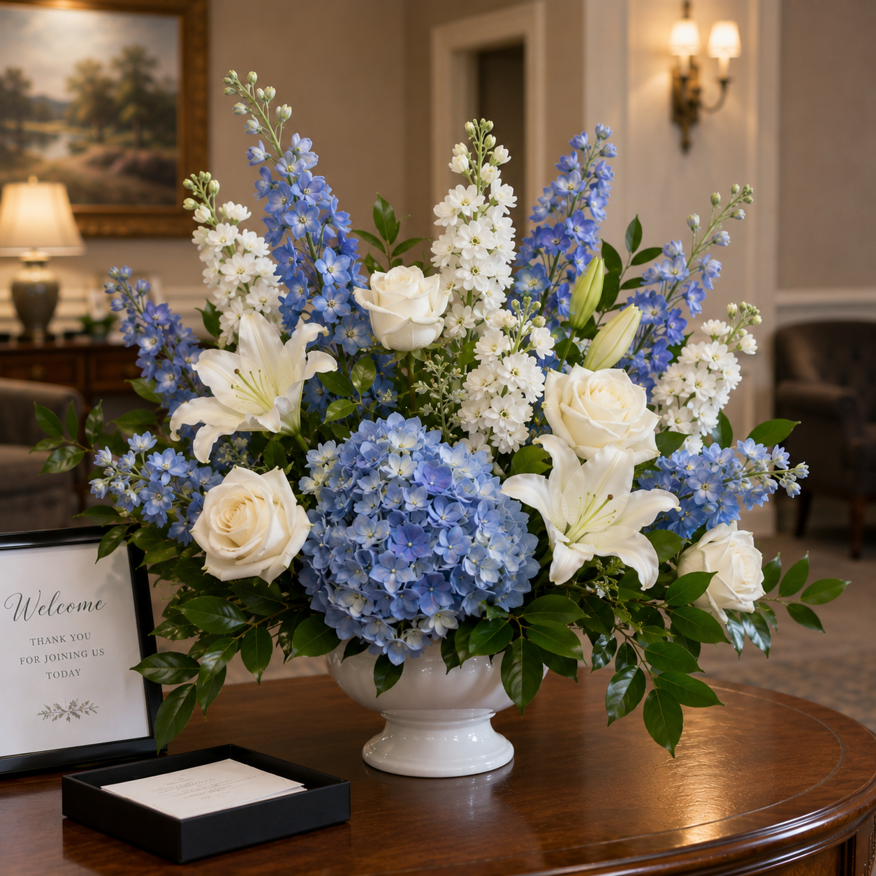 welcome table white and blue.png