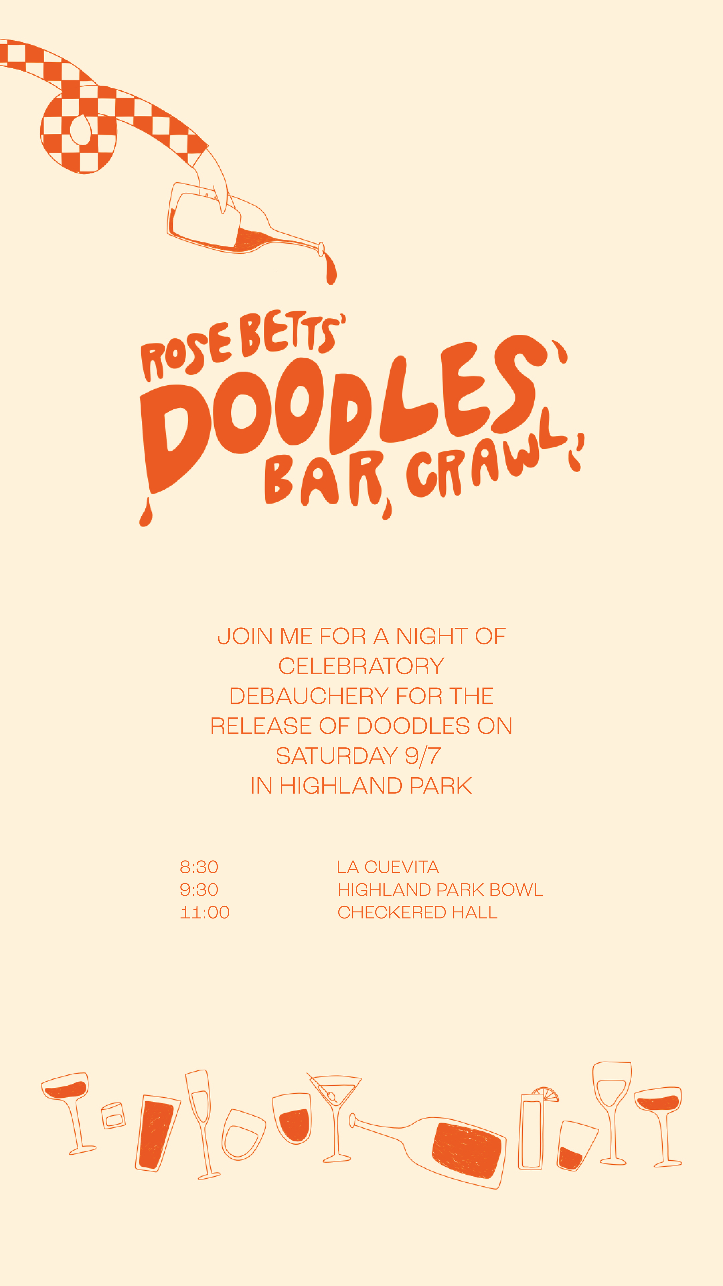 Event Poster for Musician Rose Betts - 2024