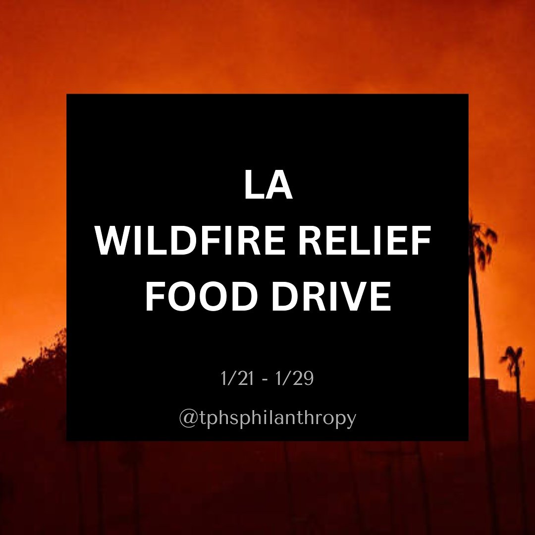 Help us support Los Angeles by bringing in canned food and hygienic products to your 5th period class. The class with the most donations on January 29th, when the drive to ends, will win VGs donuts!