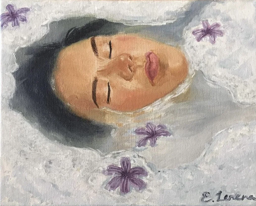 Drifting, Acrylic on canvas, 8" x 10" , 2021