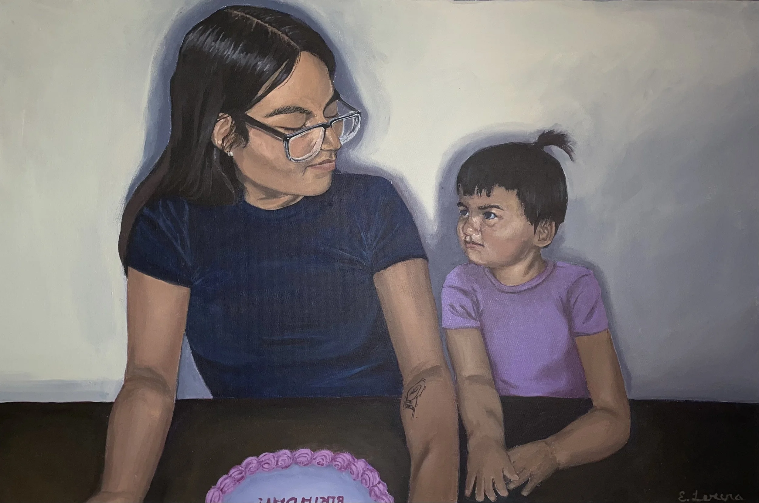 Always With Me, Acrylic on canvas, 24” x 36”, 2024 