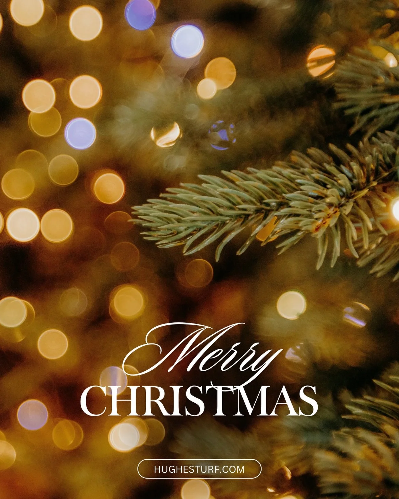 We are wishing all of you a Merry Christmas! Thanks for being a part of Hughes Turf this season!