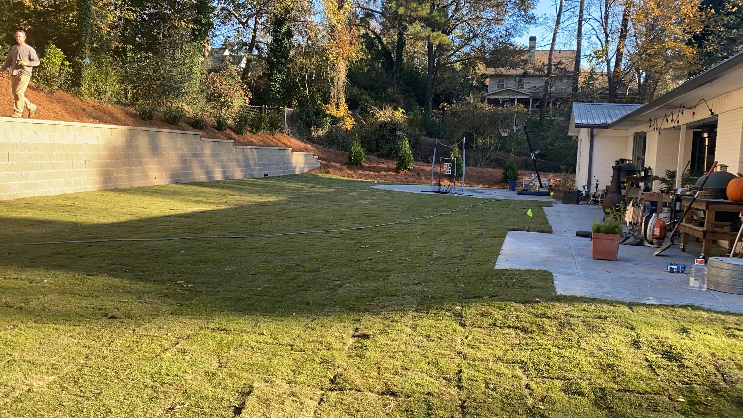 sod artificial turf hughes gainesville ga landscaper landscape design grass lawncare cut grass plants lawn