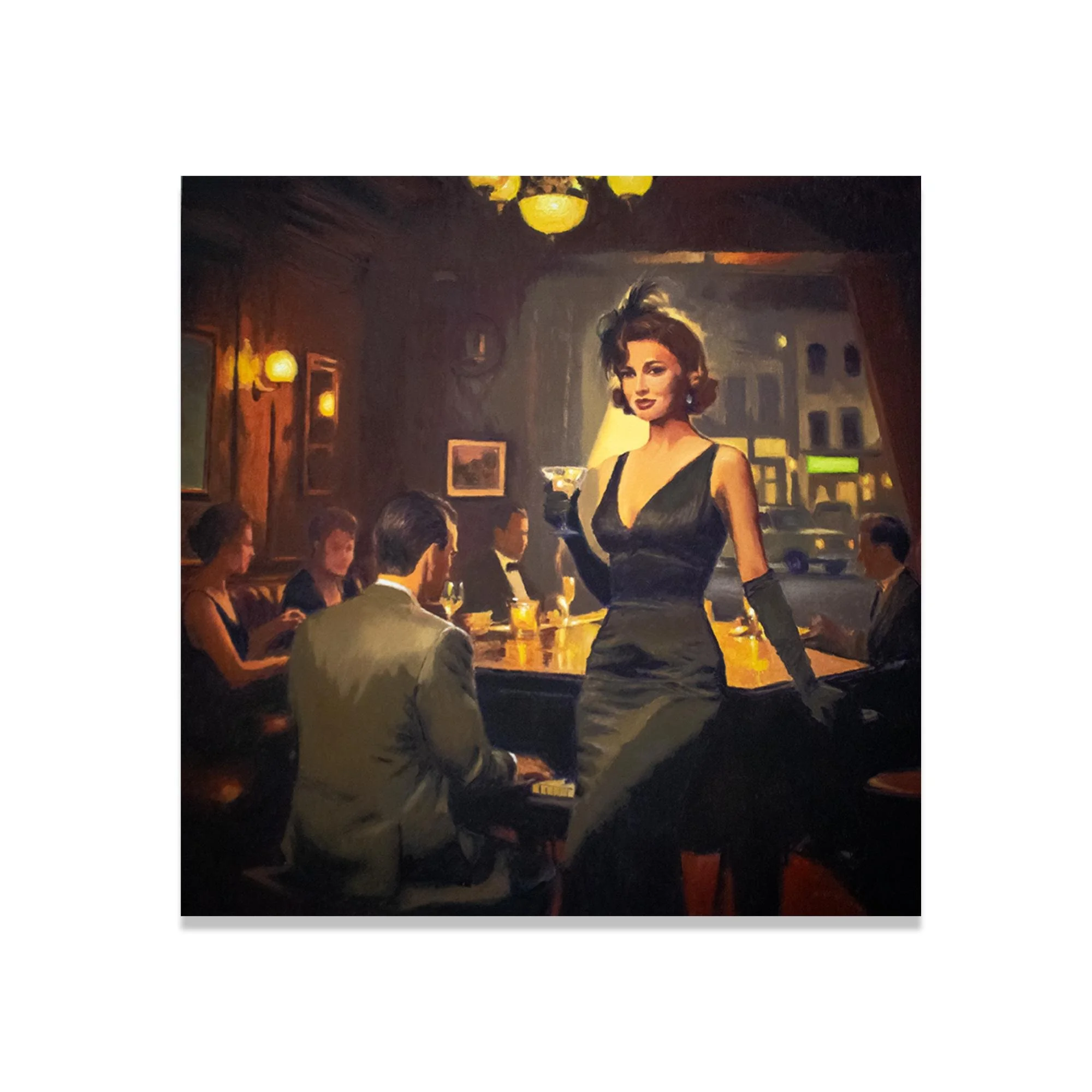 "The Midnight Standard" - 24" x 24" - Oil on canvas