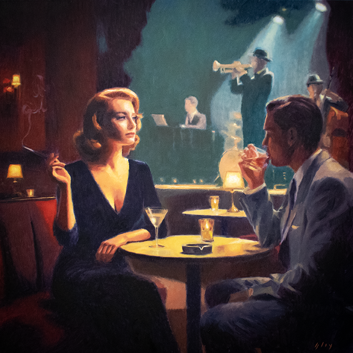 After Hours - 20" x 20" - Oil on canvas 