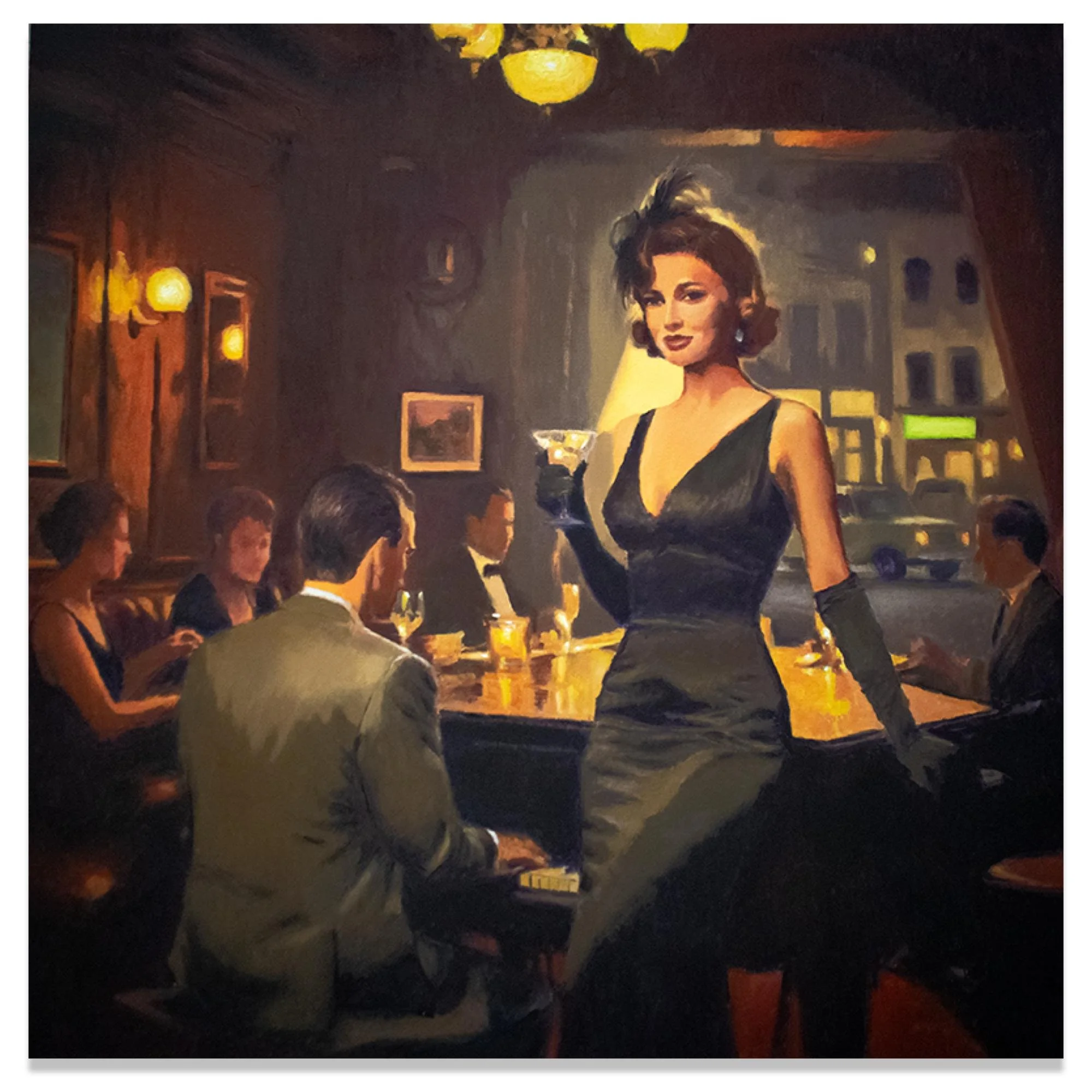 "The Midnight Standard" - 24" x 24" - Oil on canvas