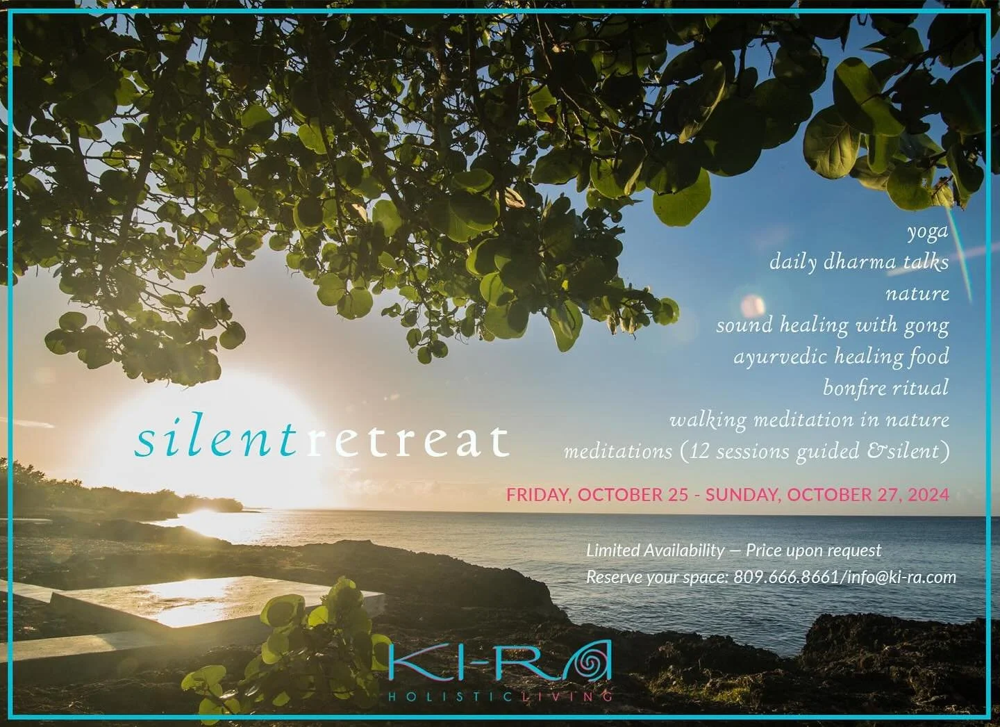 Silence is a way of de-stressing the mind, listening to our deeper self and resting thoroughly. 
This retreat is for anyone who wants to disconnect from technology, disconnect from the business of working and family life and really dive deep into the