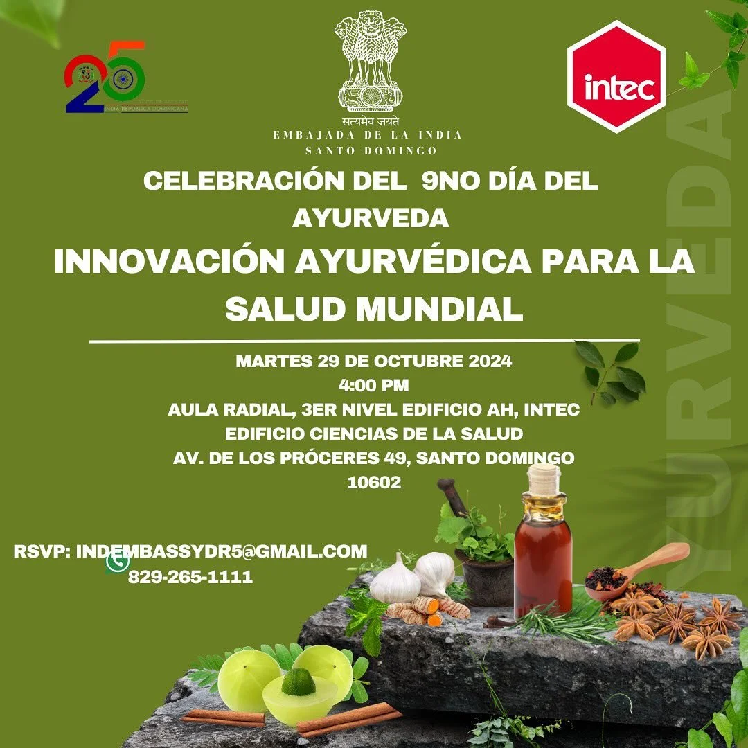 MA&Ntilde;ANA!! Para celebrar el d&iacute;a Internacional del Ayurveda - Ven a escuchar de los beneficios de la Ayurveda (una ciencia con m&aacute;s de 5000 a&ntilde;os;) y como puede ayudarte y tu familia de la manera m&aacute;s sencilla. 
A las 4pm