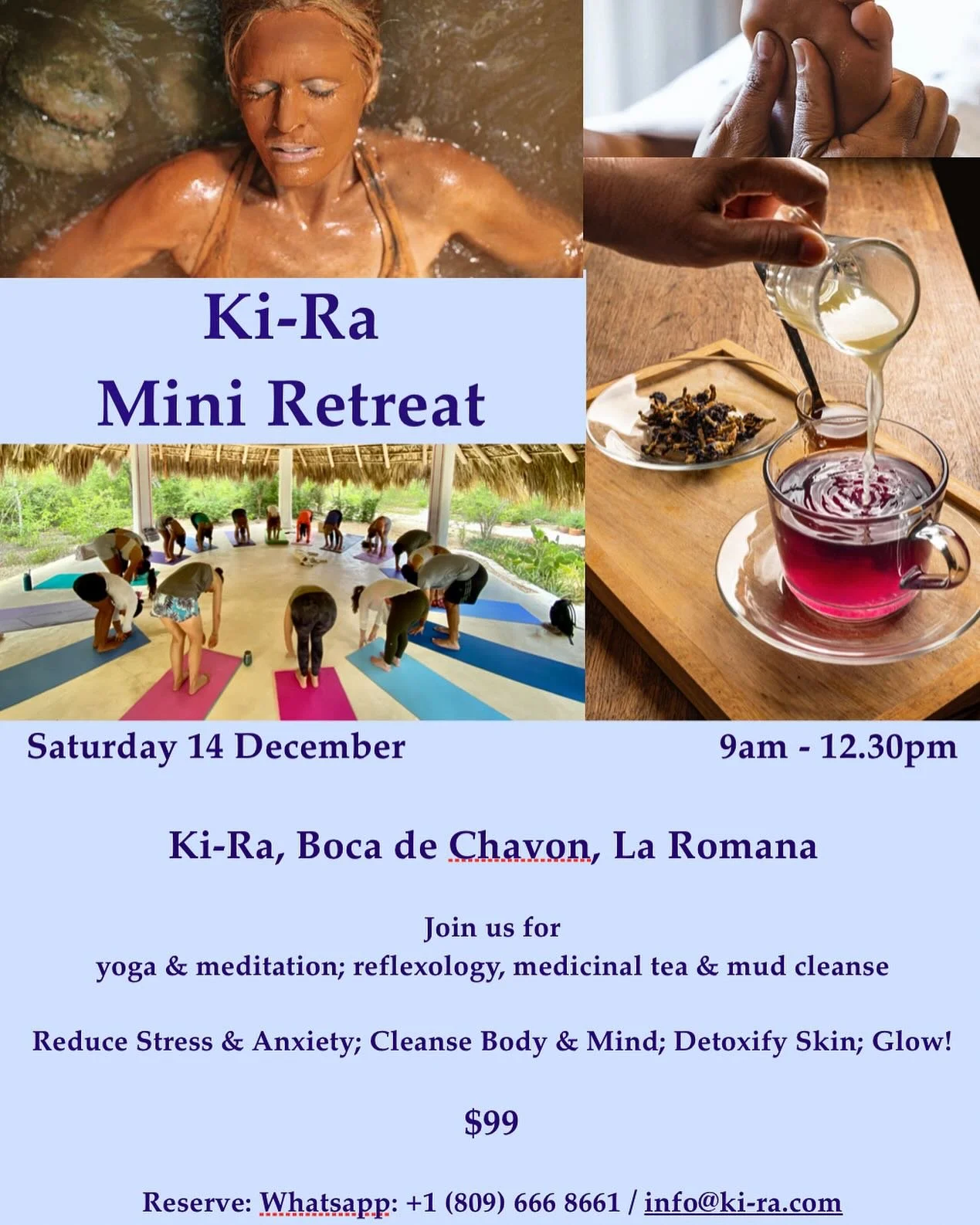 Get the glow 😀 one more time this year! 
1/2 day detox with all the usual activities.. 
Maybe even stay for lunch!
DM for reservations. See you soon 😘
#retreat #detox #ayurveda #yoga #holistichealth #natureheals #holisticdominican