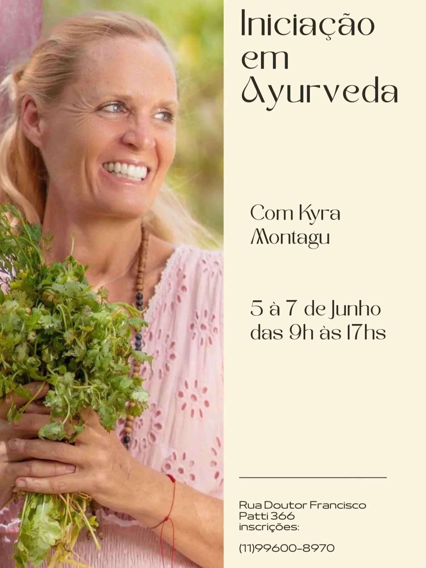 Curso de iniciaci&oacute;n en Ayurveda en Sao Paolo en Junio. Por si est&aacute;n cerca 😃

#ayurveda #ayurvedabrasil #grateful #holisticdominican
