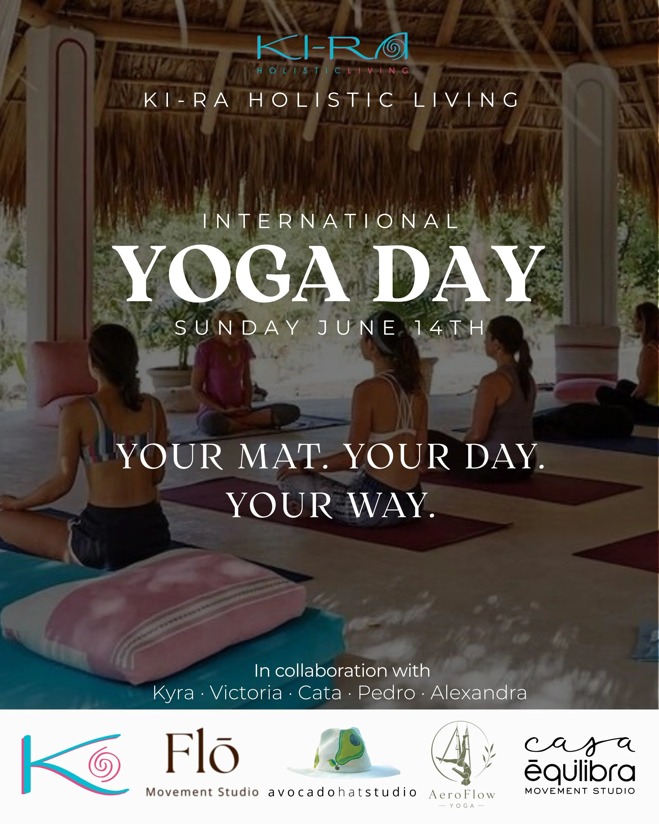 Your mat is waiting ✨

Celebrate International Yoga Day at Ki-Ra &mdash; a full day of movement, nourishment, and stillness by the sea.

4 yoga classes &middot; 1 yoga workshop Ayurvedic lunch &middot; Mud cleanse &middot; Head massages &middot; Soun