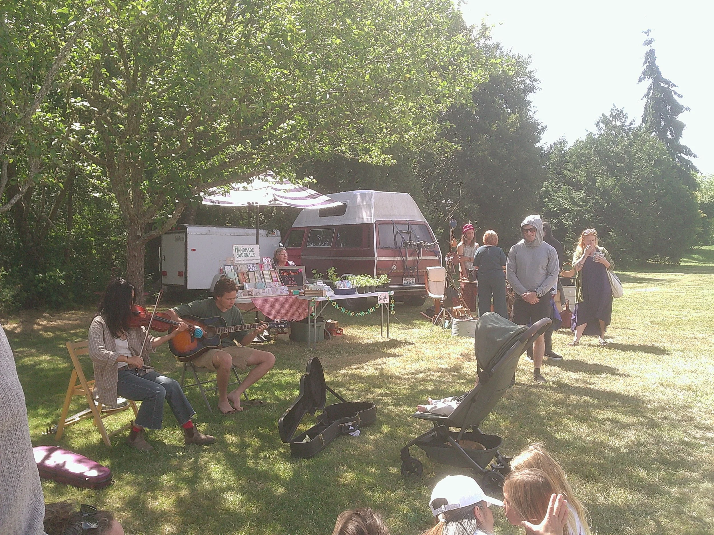 Pop up therapy at a farmers market