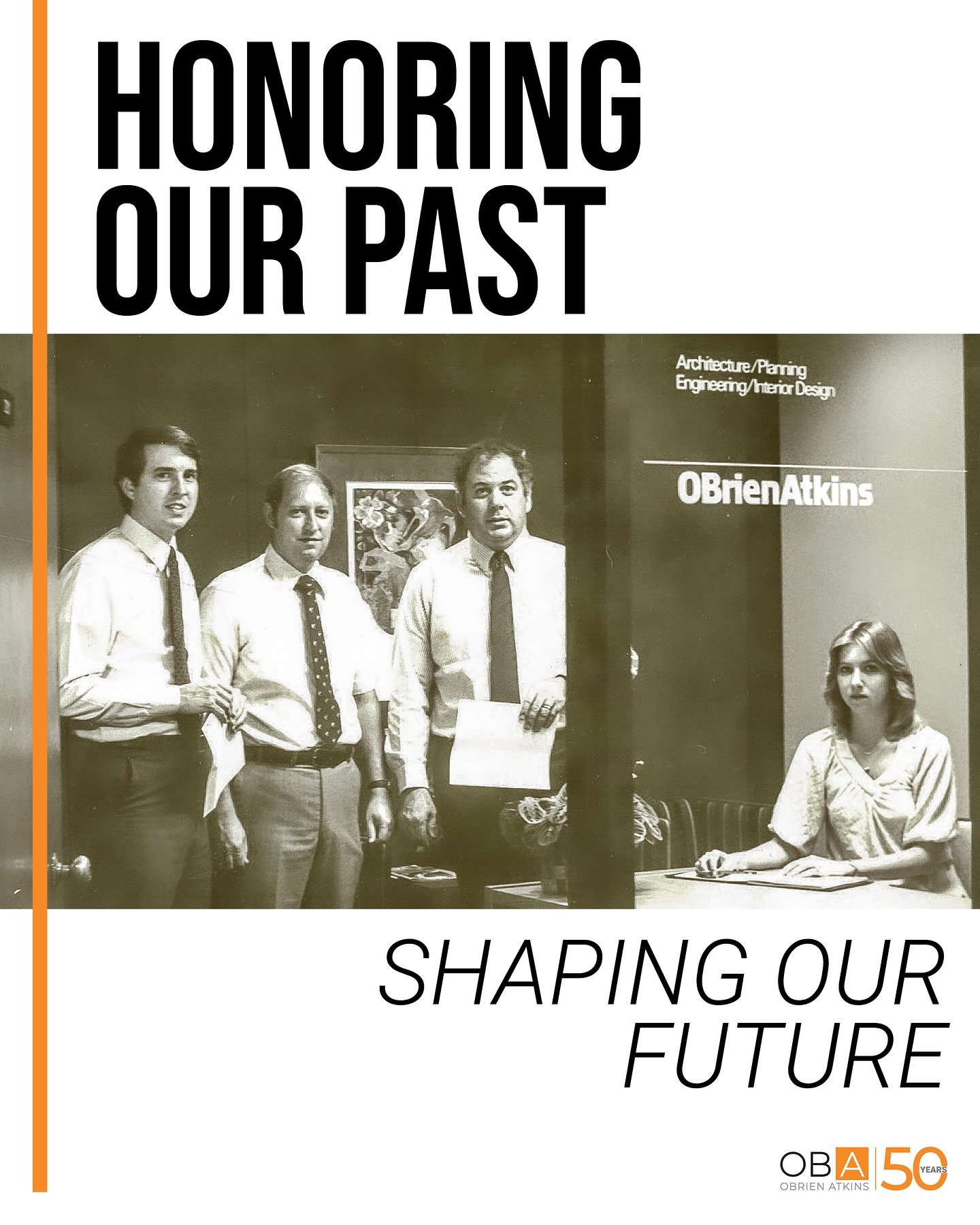 At OBA, we believe the built environment is more than just space - it&rsquo;s about people. We design beyond buildings to create meaningful experiences that reflect the aspirations of our clients and the communities they serve.

Our founders, John L.