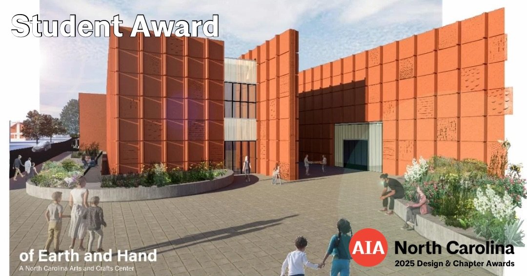 2025 AIA North Carolina Design &amp; Chapter Award Winner

Student Award - of Earth and Hand | Kinsley Stevens @ncstate_architecture @ncstatedesign