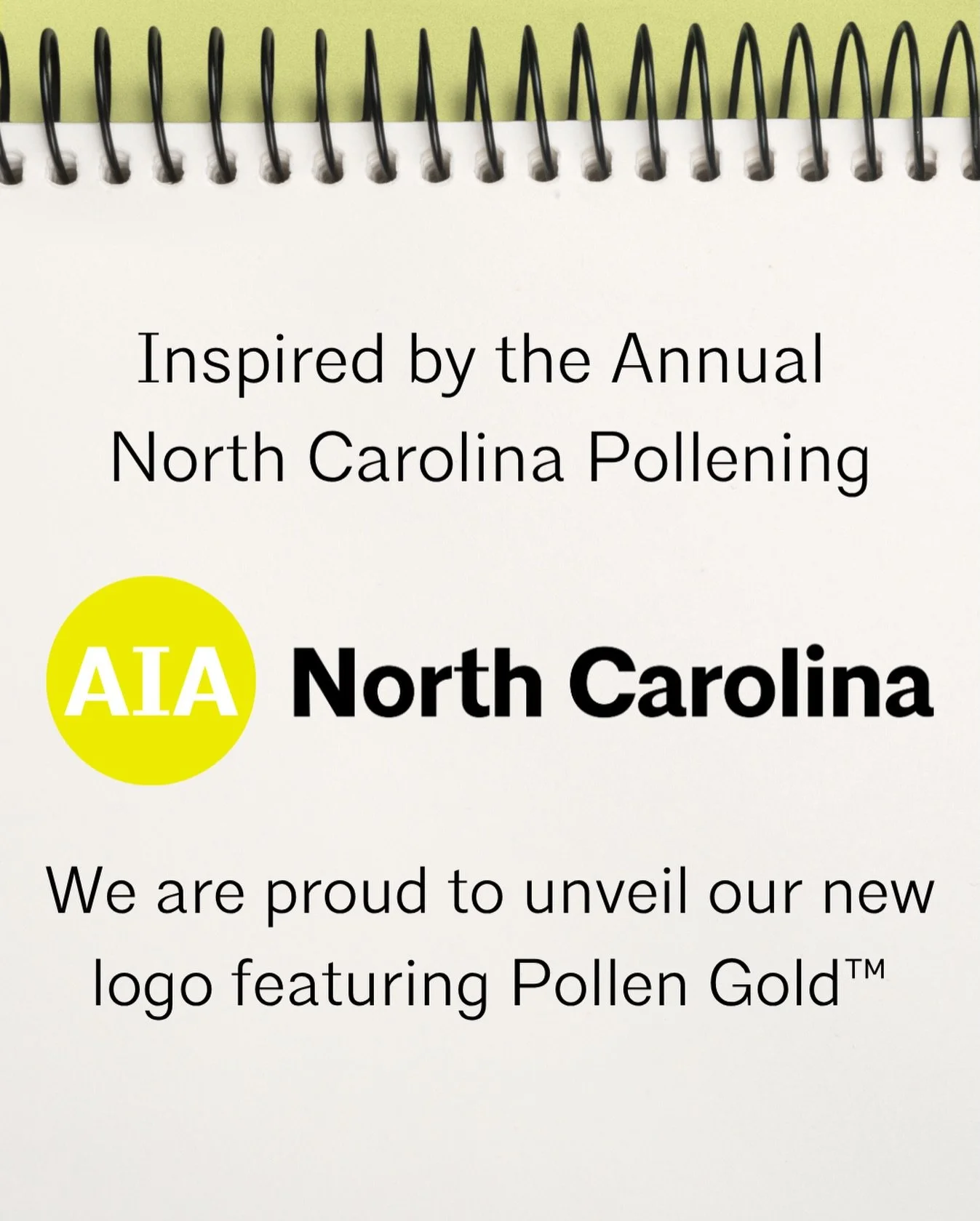 🚨 BREAKING NEWS: In response to the annual North Carolina Pollening, AIANC has officially rebranded. Effective immediately, our iconic red logo is now Pollen Gold&trade; &mdash; because if you can&rsquo;t beat it, rebrand to match it. 💛

We feel th