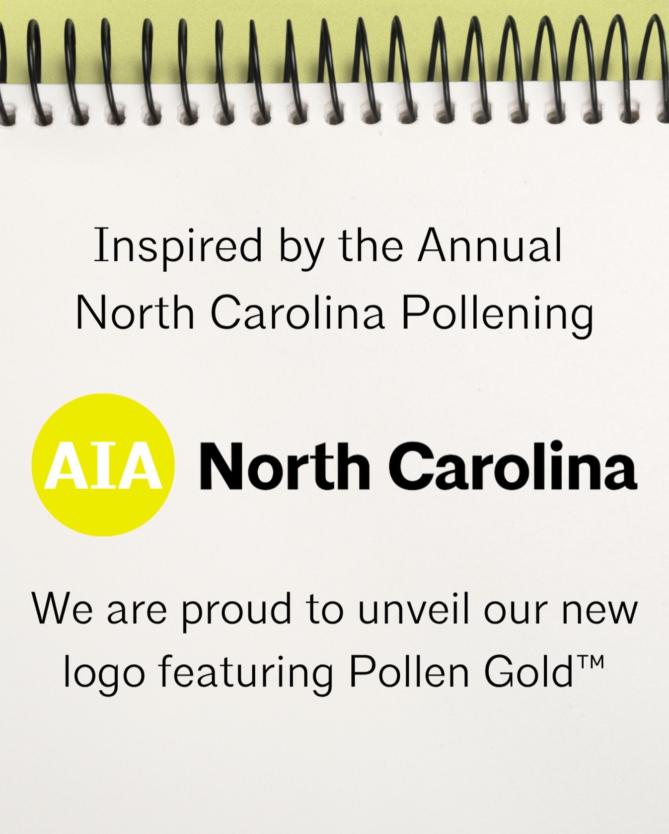 🚨 BREAKING NEWS: In response to the annual North Carolina Pollening, AIANC has officially rebranded. Effective immediately, our iconic red logo is now Pollen Gold&trade; &mdash; because if you can&rsquo;t beat it, rebrand to match it. 💛

We feel th