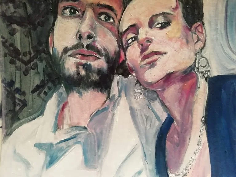 Portrait of Alvira Ferreira and her husband