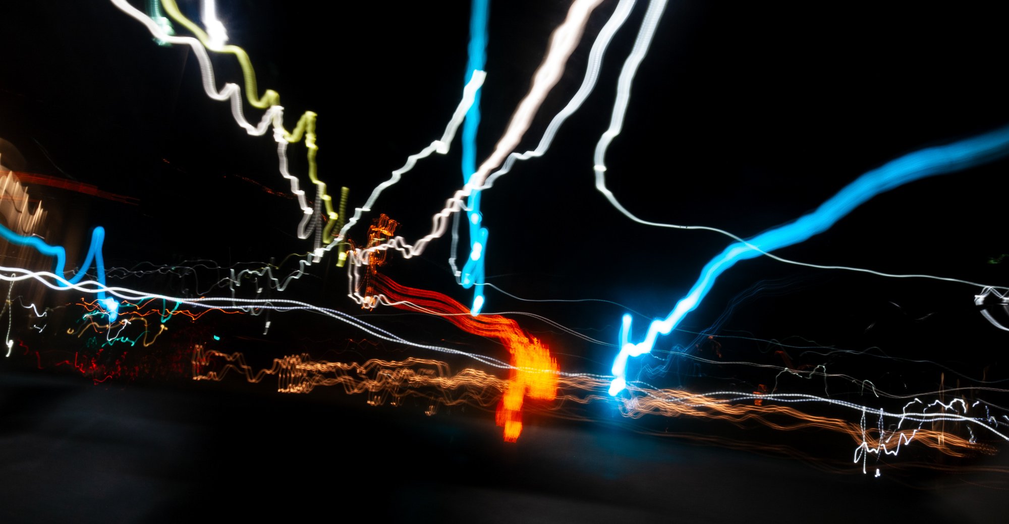This image captures the movement of light sources—headlights, taillights, even glowing billboards—and transform them into brilliant, abstract streaks.