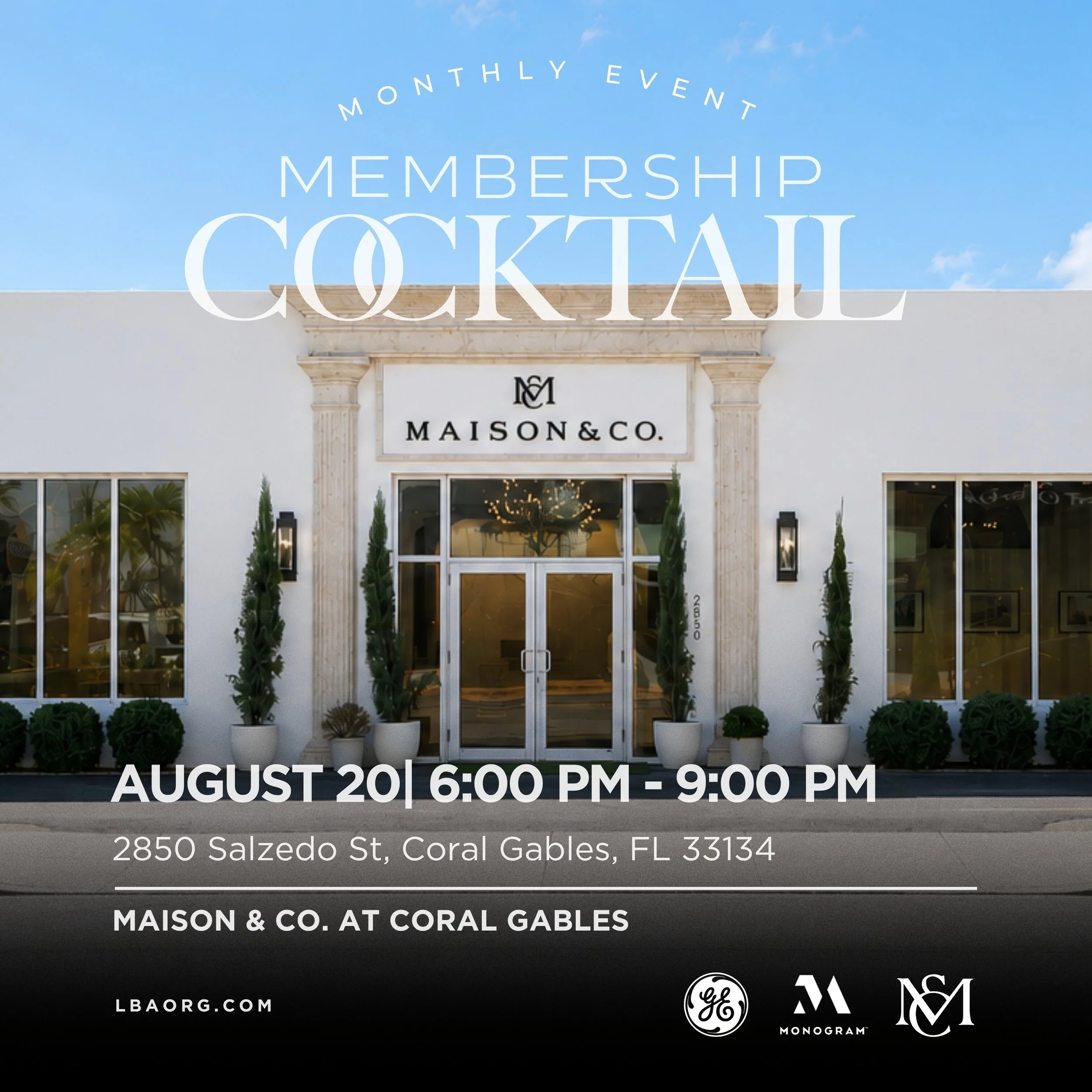 August Membership Cocktail — Hosted by Maison &amp; Co.