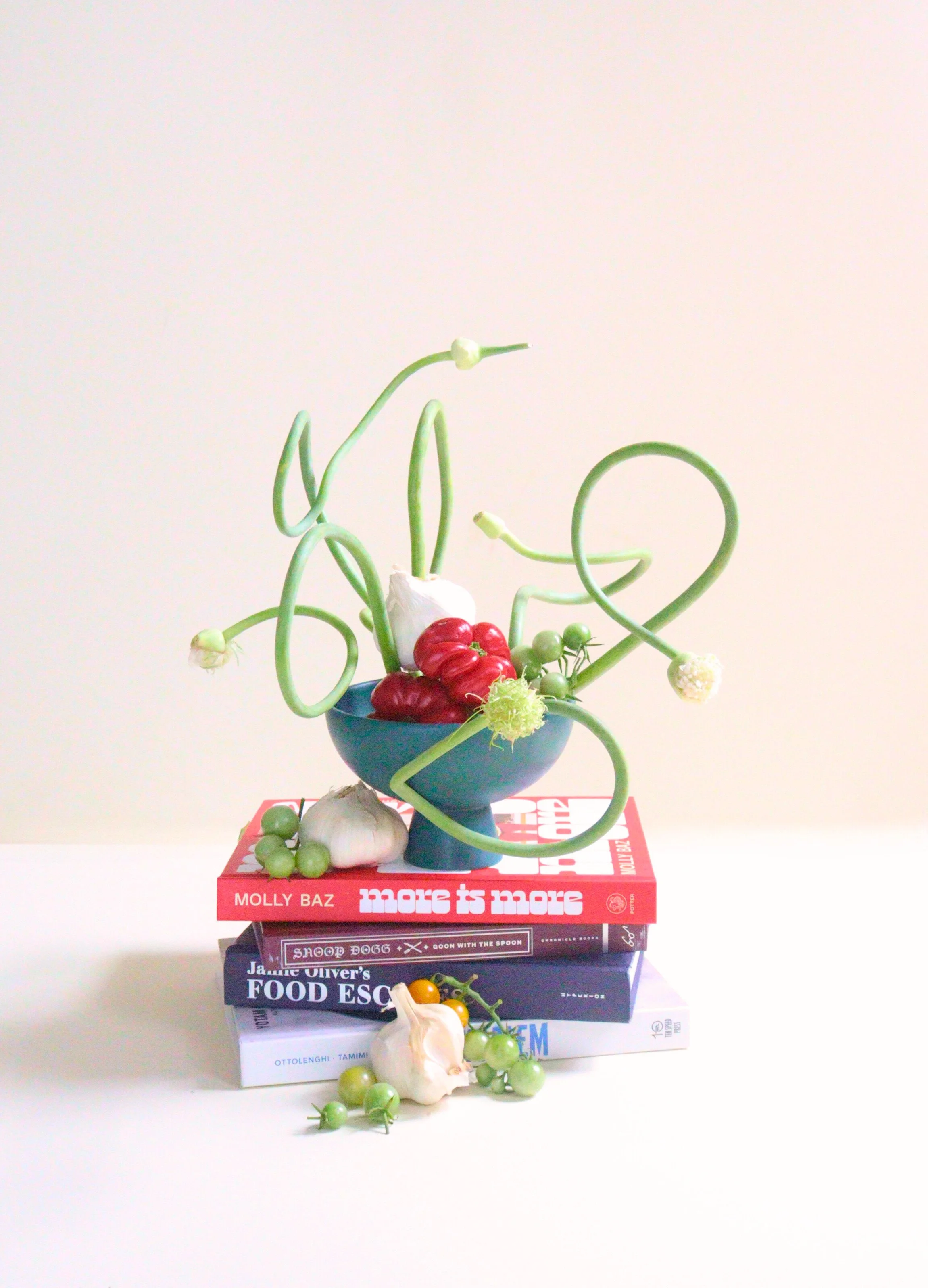 Garlic tomatoes cookbook floral arrangement