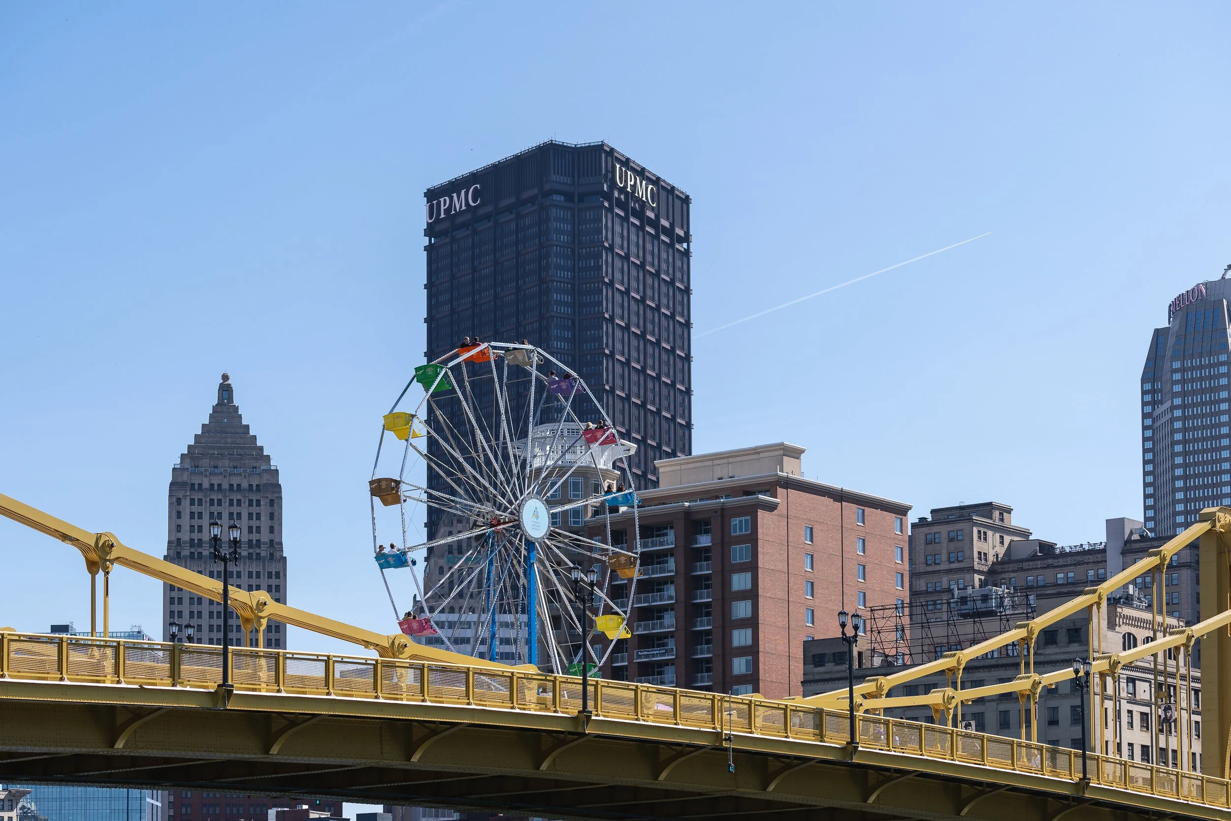 Ferris Wheel City Backdrop