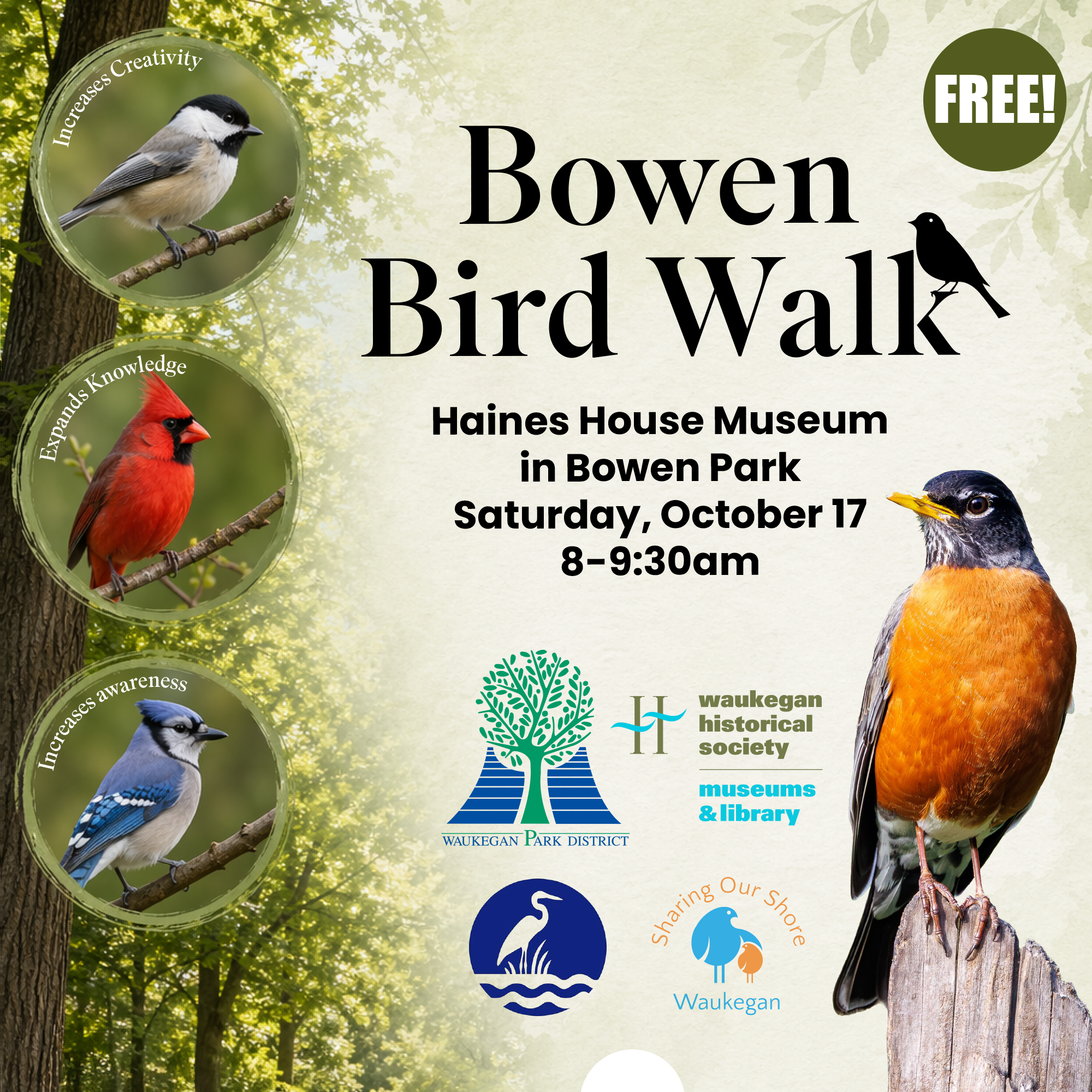 Bowen Bird Walk at Haines House Museum