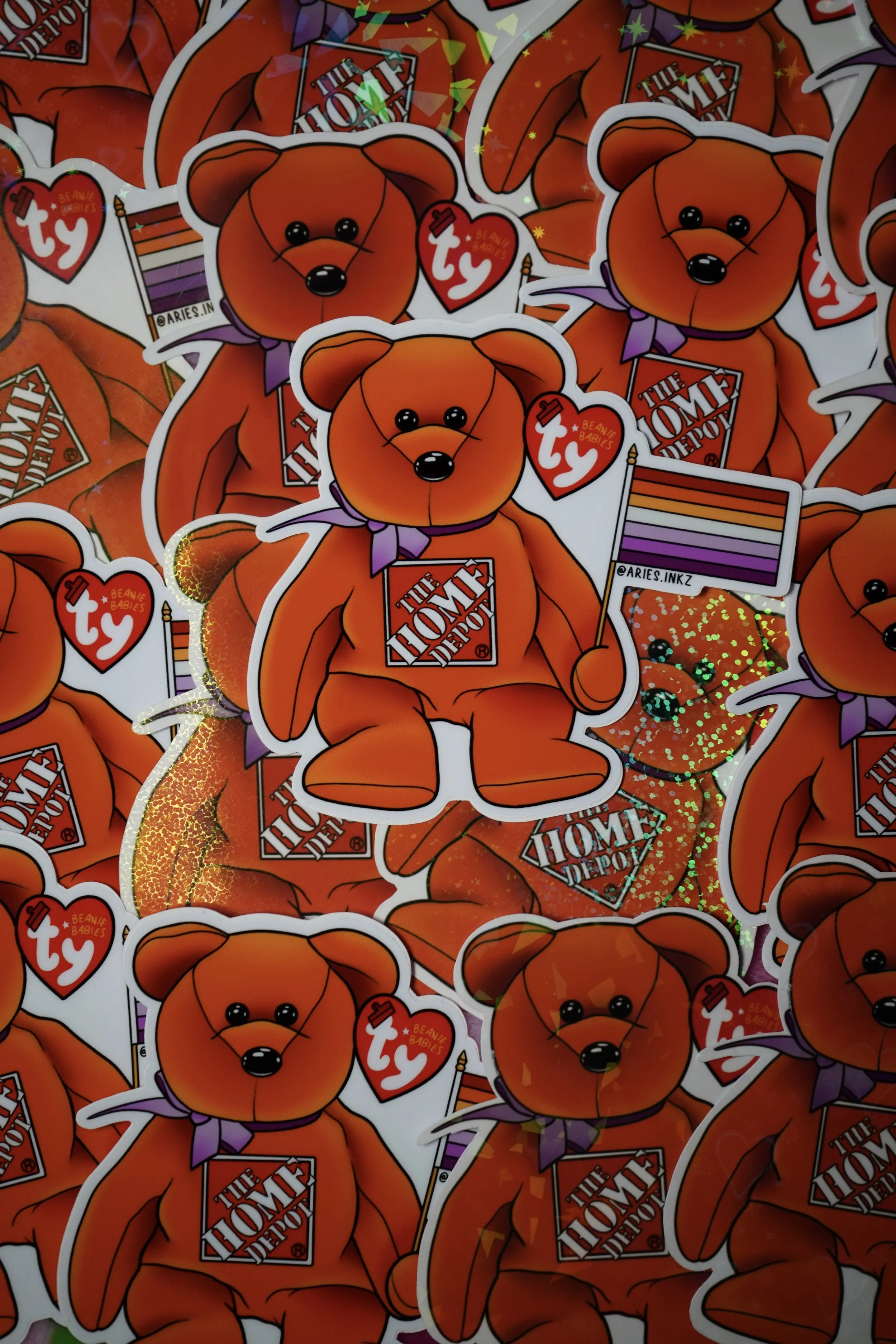 Masc beanie baby sticker