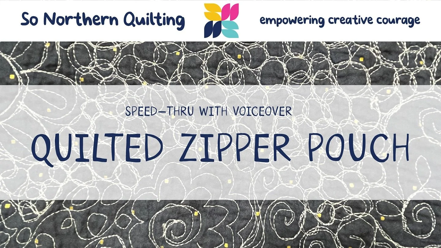 NEW VIDEO on our YouTube channel!
PREMIERE at 4 PM (UK time) TODAY!

https://youtu.be/qqtcmITpx98

In this video, I show you how to make a quilted zipper pouch with neat zipper tabs and a stylish lining.

The tutorial is straightforward, with a clear