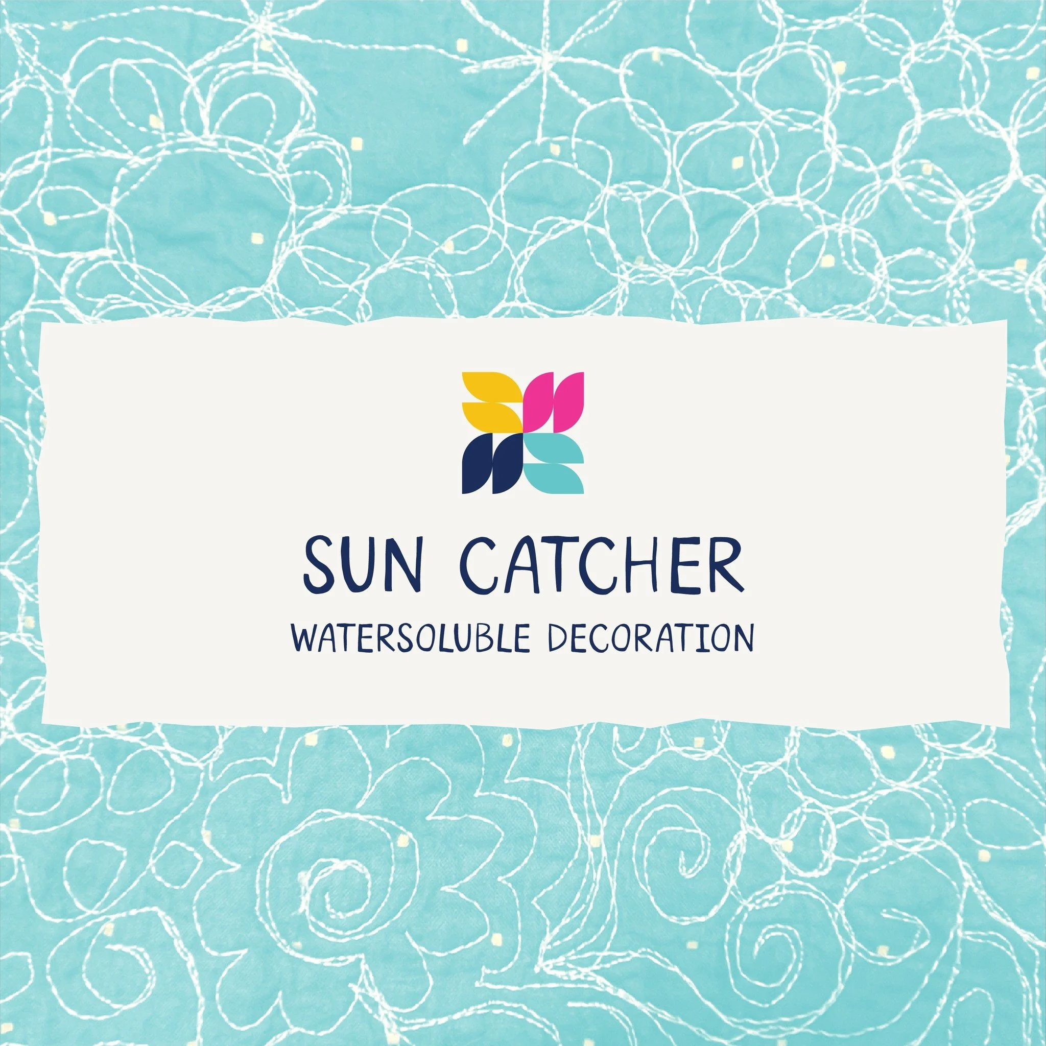 The tutorial for my suncatcher / hanging decoration is going live on YouTube and the blog in ONE HOUR.

In this project, I stitch floral designs onto water-soluble film, then dissolve the film so only the thread remains, creating a delicate, lightwei