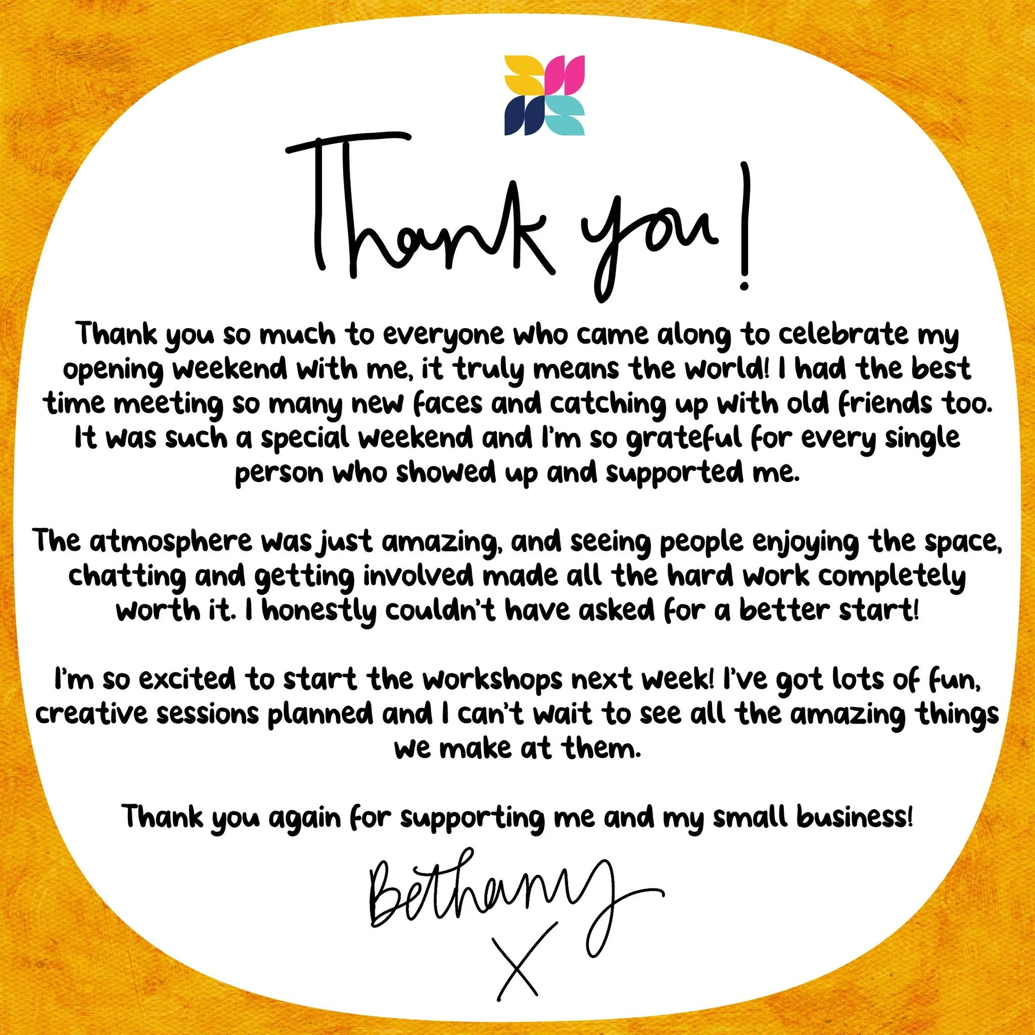 Thank you so much to everyone who came along to celebrate my opening weekend with me, it truly means the world! I had the best time meeting so many new faces and catching up with old friends too. It was such a special weekend and I&rsquo;m so gratefu