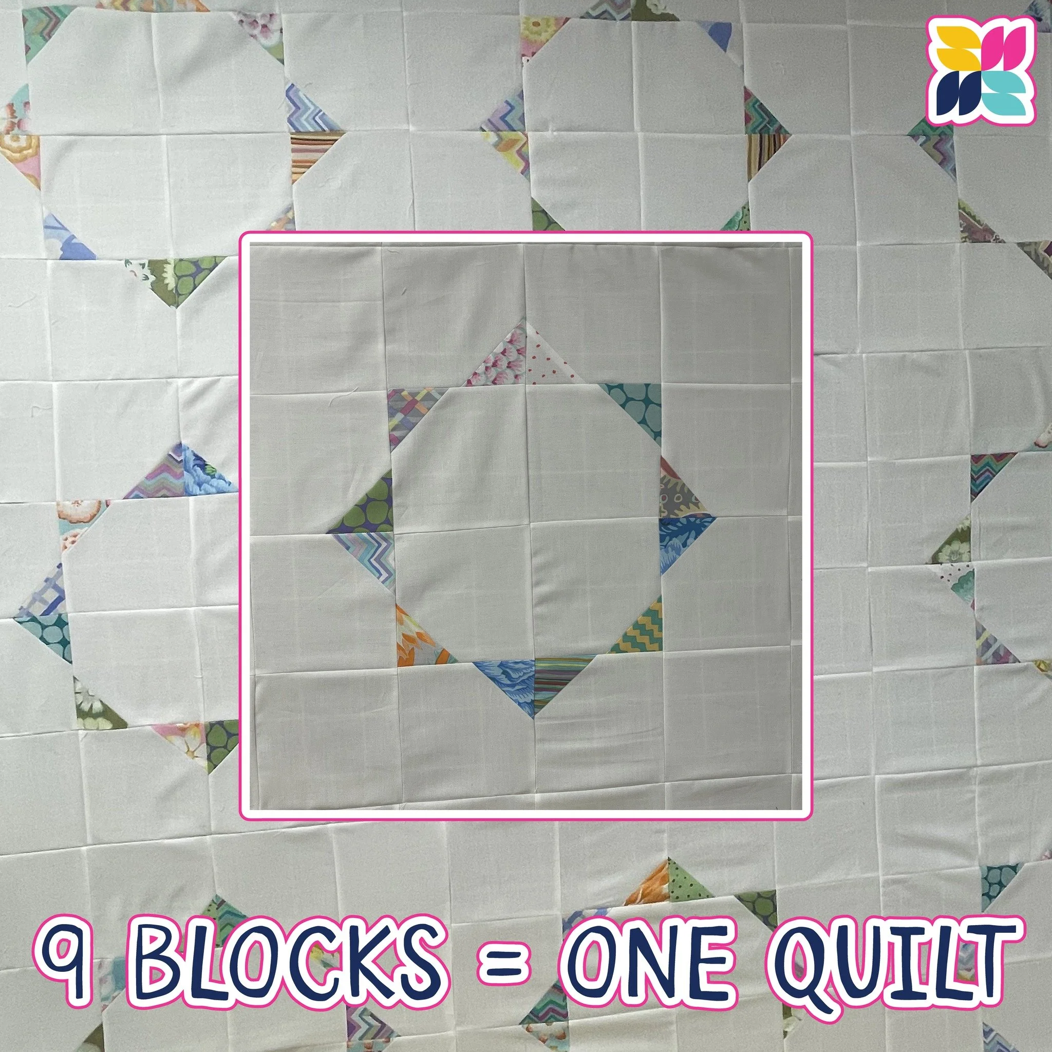 I made an ENTIRE quilt (top)!

For this project, I&rsquo;ve made my own version of the Pecking Order quilt by Missouri Star @missouriquiltco, using nine complete units instead of the half and partial units from the original design.

The blocks were a