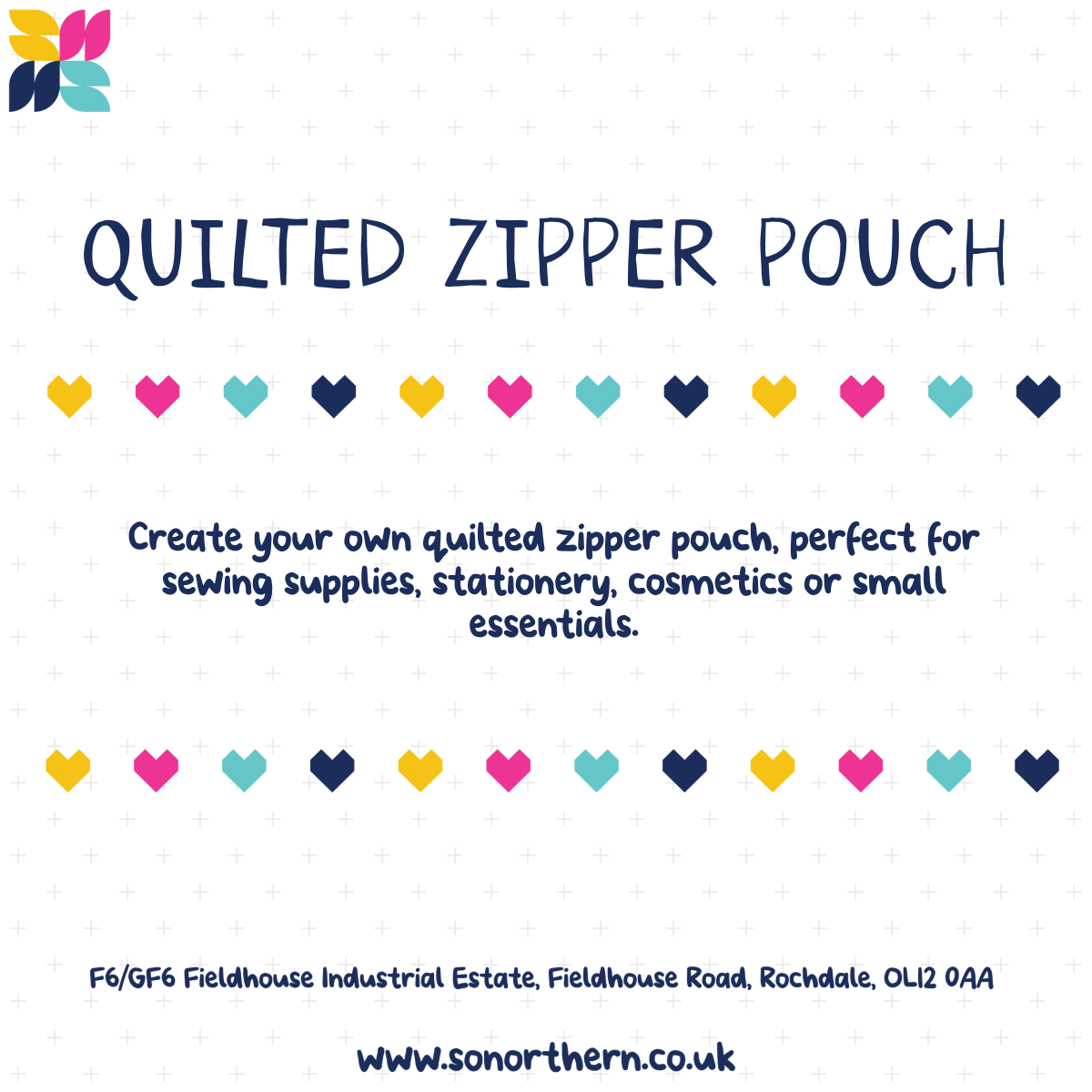 Quilted Zipper Pouch