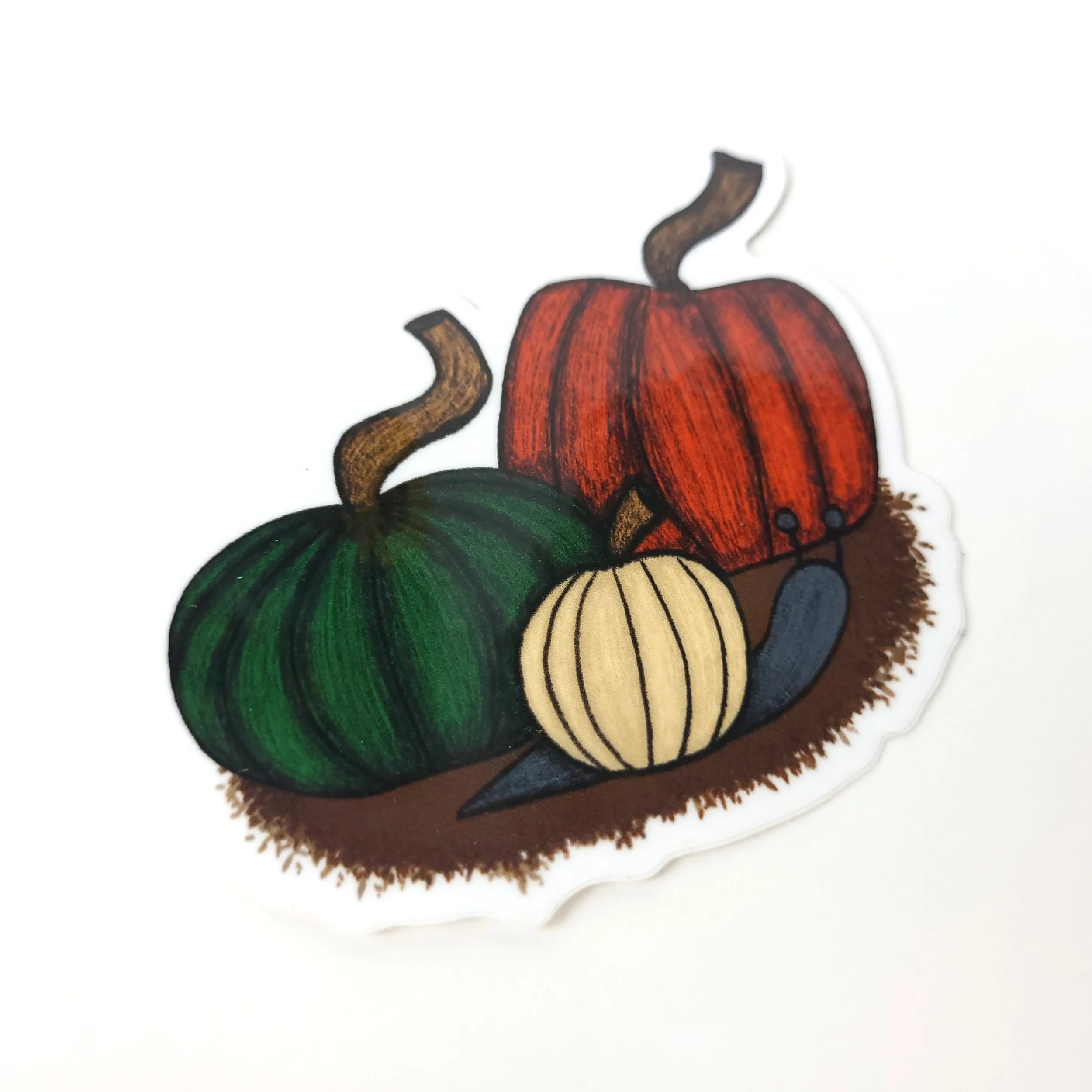 Citrouille et escargot