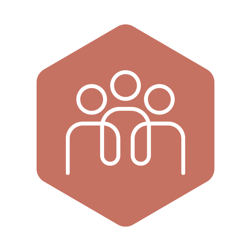 icon of three people interconnected