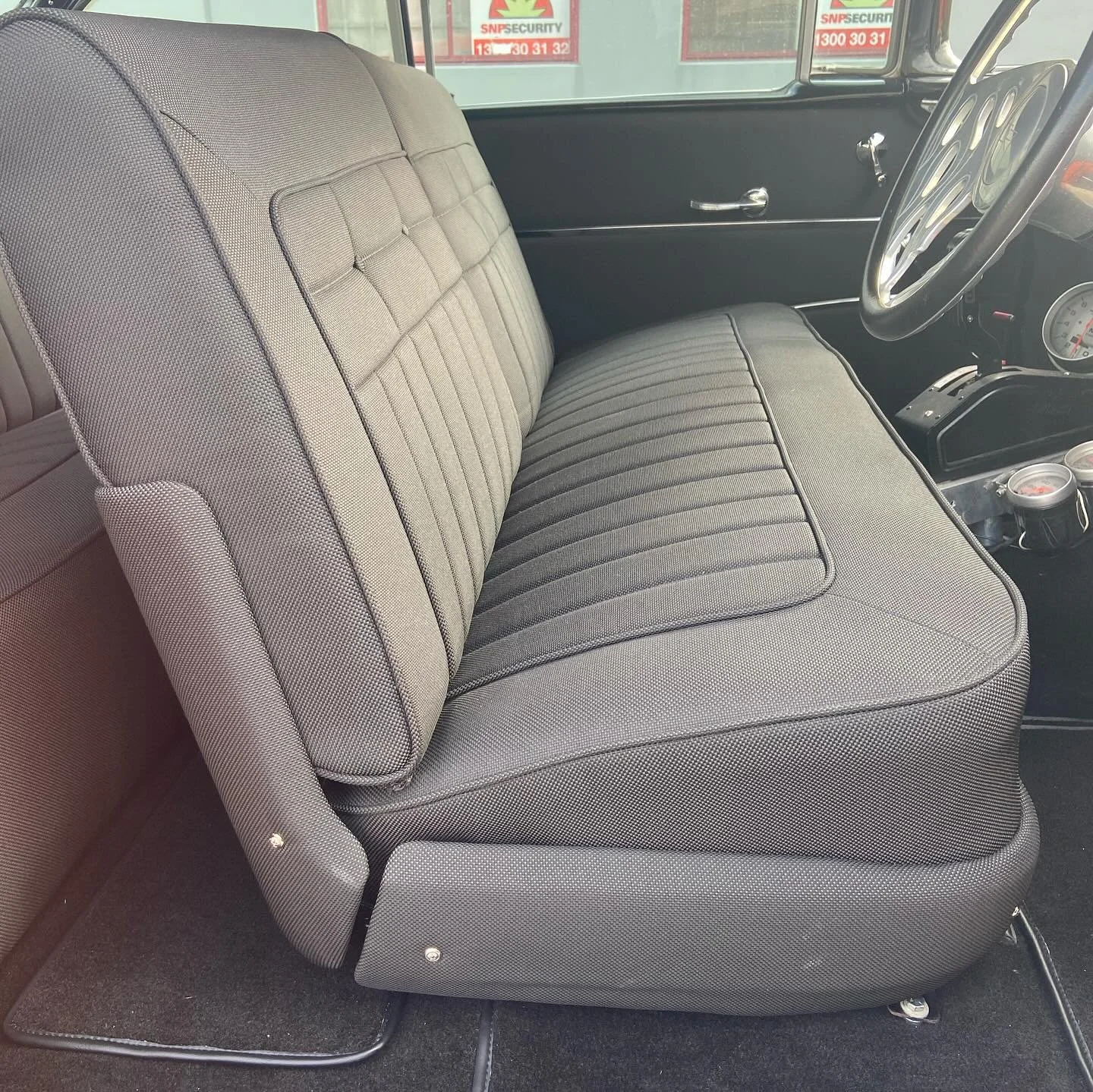 The 57 all finished up last week. It&rsquo;s been a long while since I&rsquo;ve done a full cloth interior. I&rsquo;d forgotten how cool they can look. Thanks to #novatex for the cool period type fabric. A nice ski boat up next and then more cars, ca