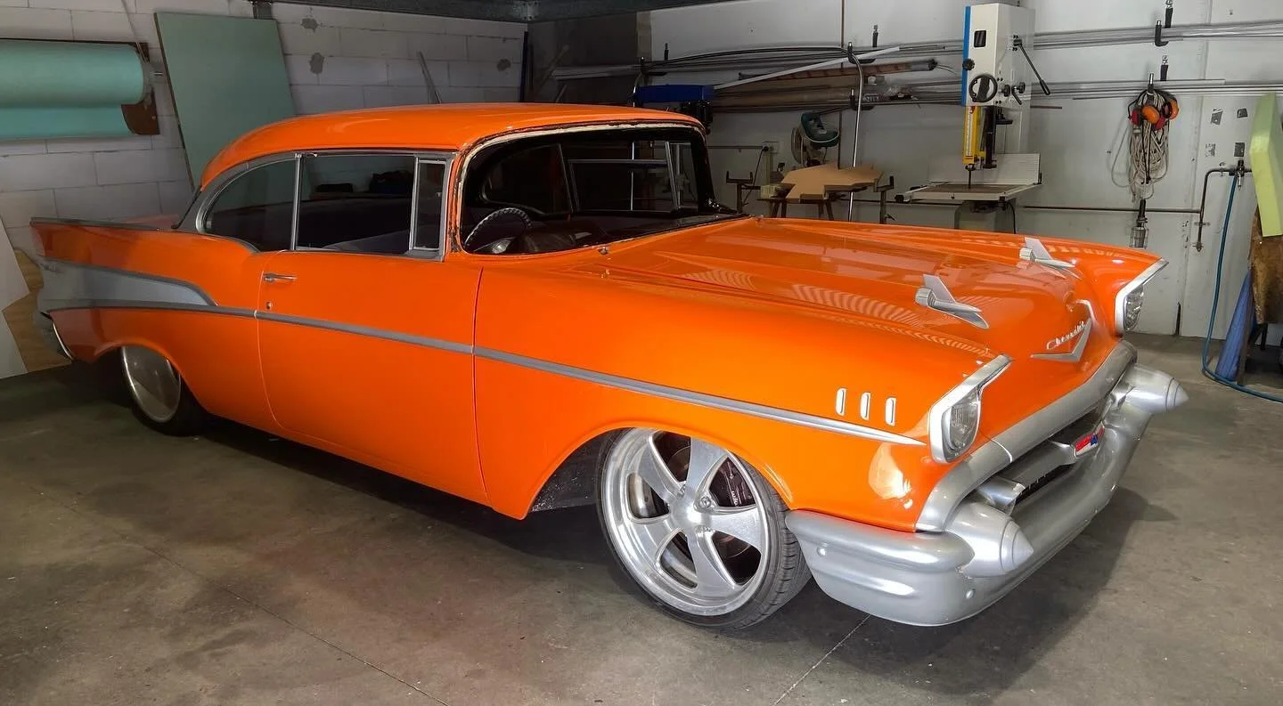 Next trim job in for a freshen up 
#57chevy #musclecars #classiccars #customtrimwork #triktrim #forster