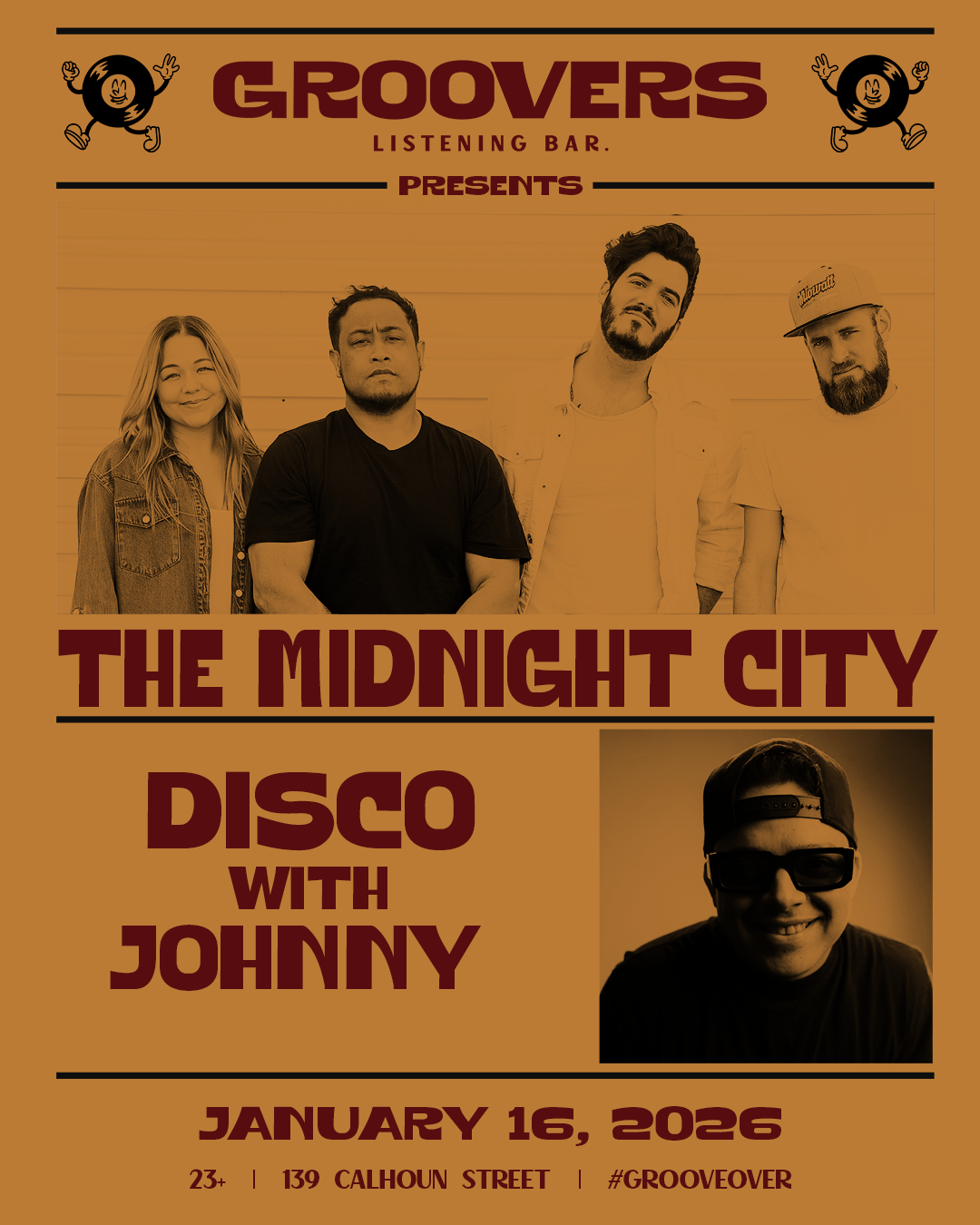 THE MIDNIGHT CITY BAND + disco with johnny