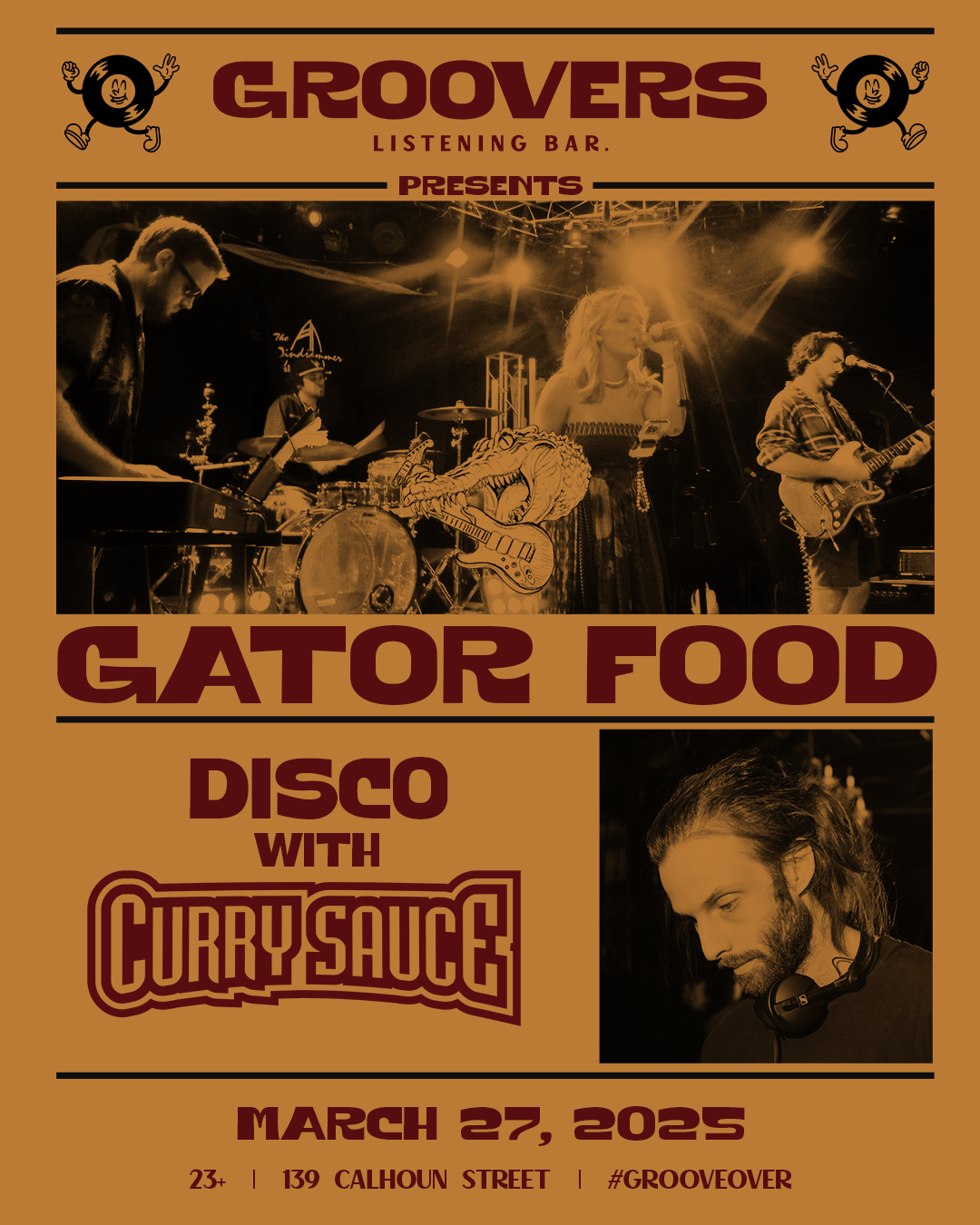 Live music with GATOR FORD + DIsco with CURRY